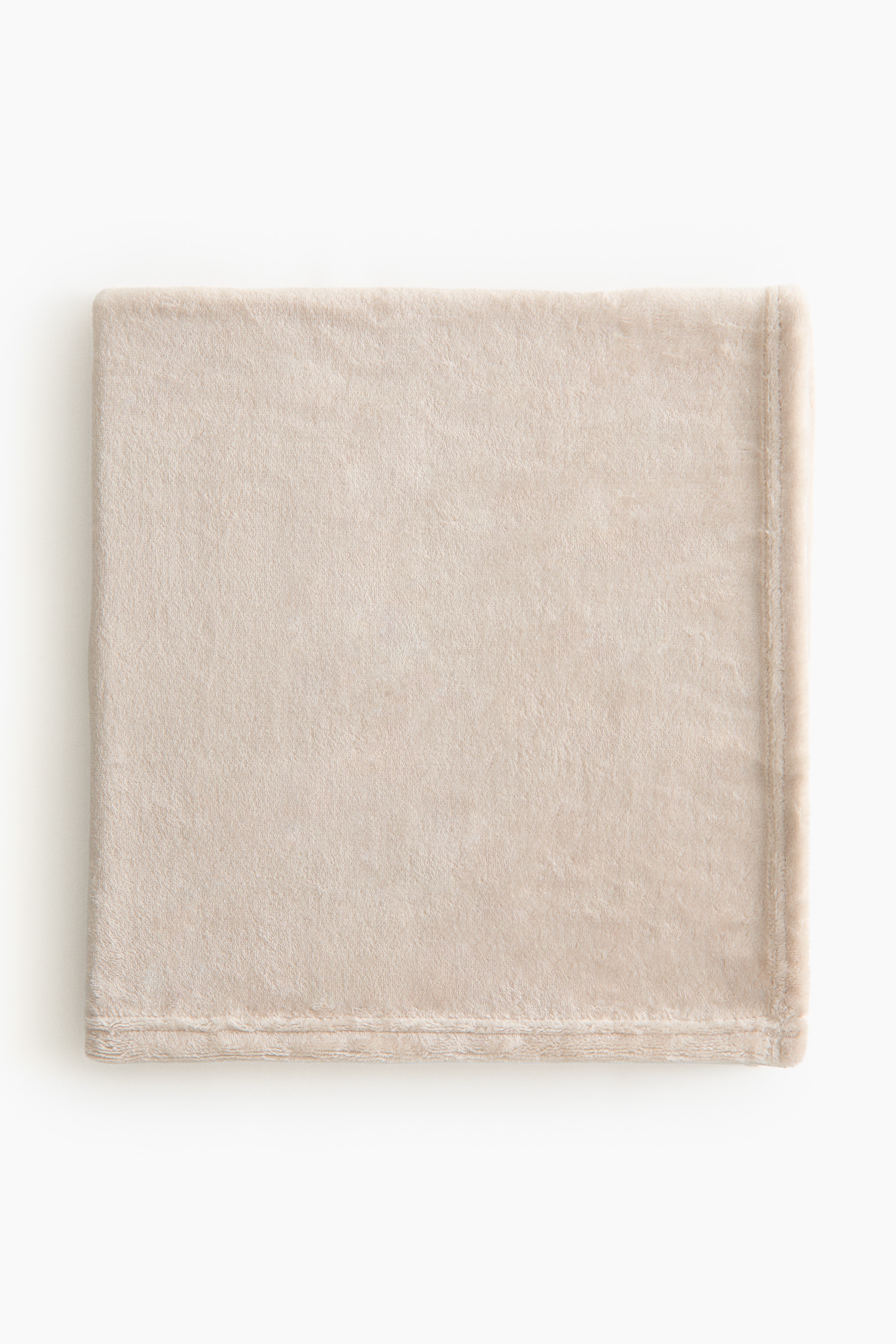 Fleece Baby Blanket - Light beige/Light pink/Light blue