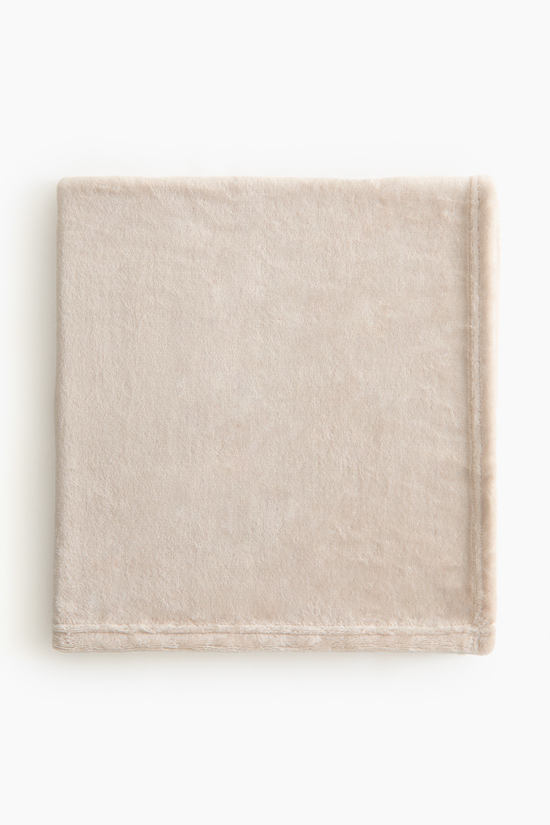 View larger image: Fleece Baby Blanket - Light beige - Home All | H&M US 1