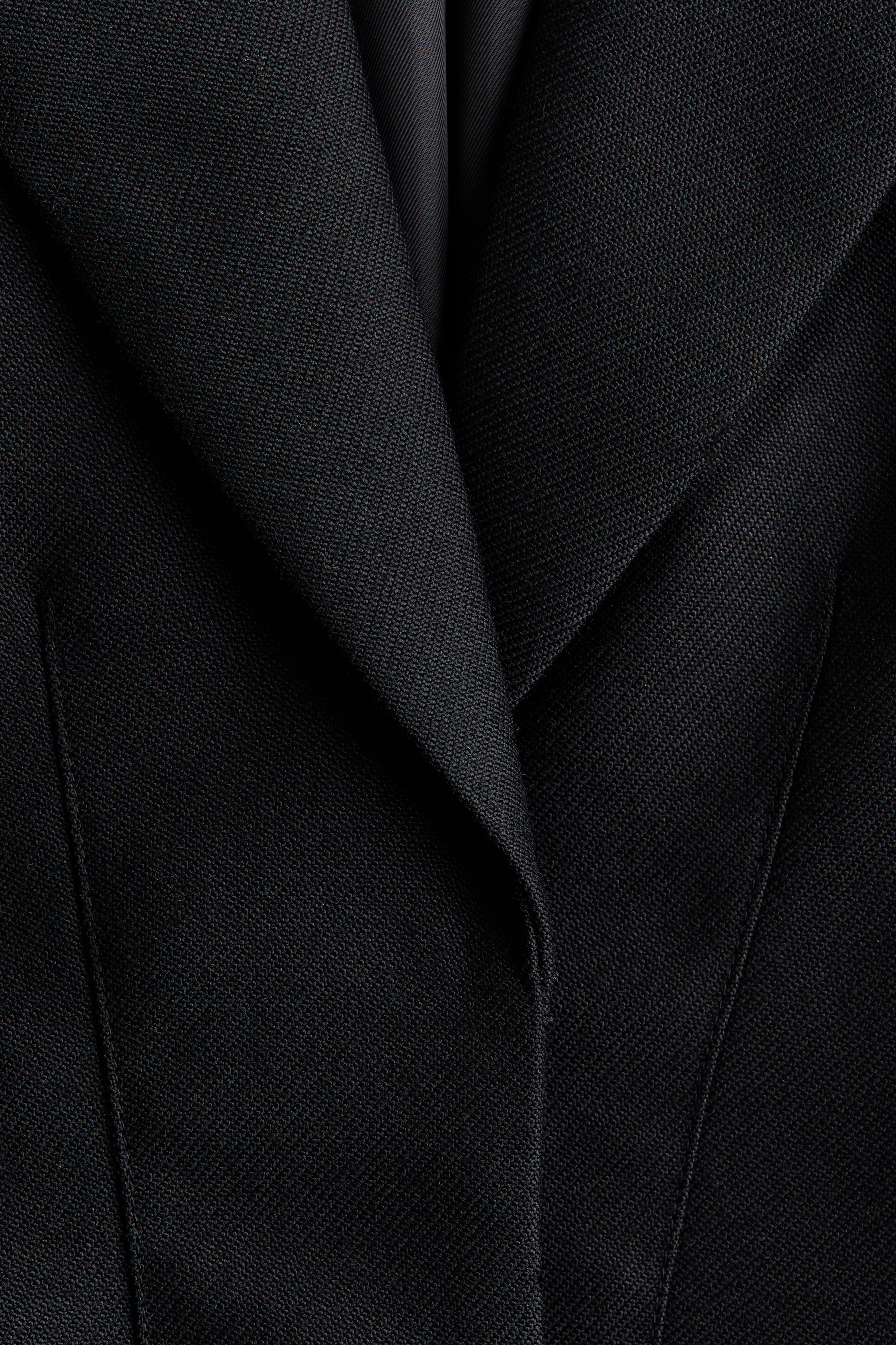 Wool-Blend Hourglass Blazer
