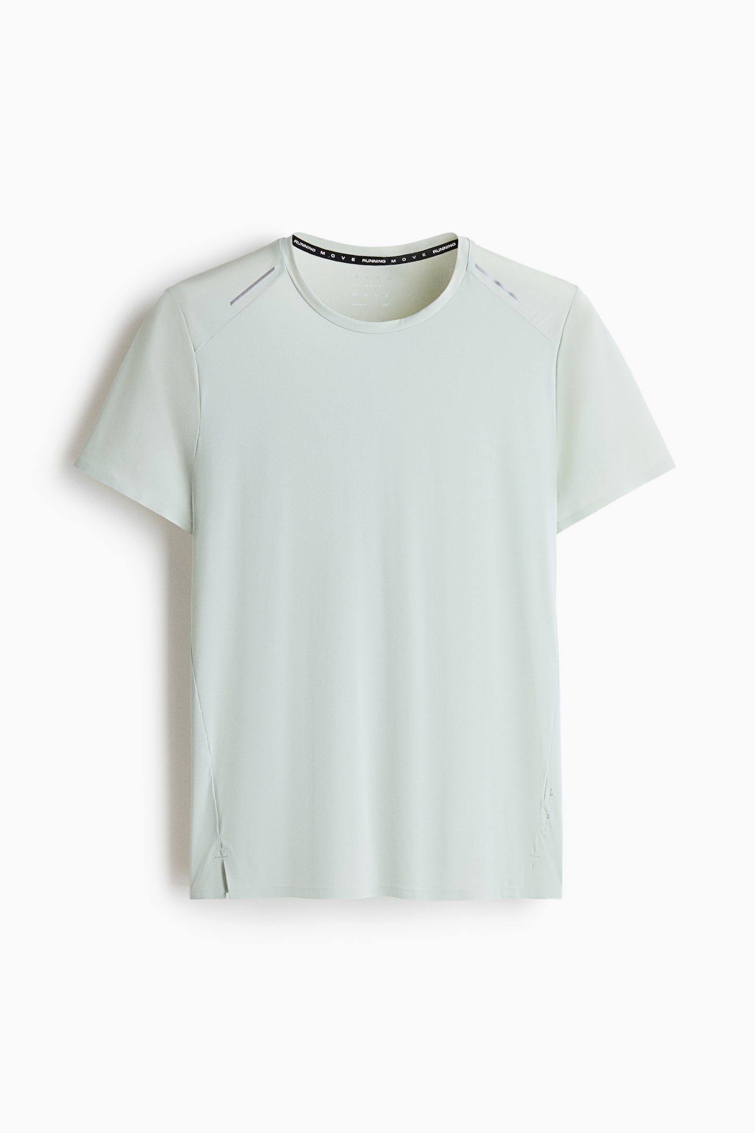 Lightweight Cooling Running T-Shirt - Light dusty green/Dark gray