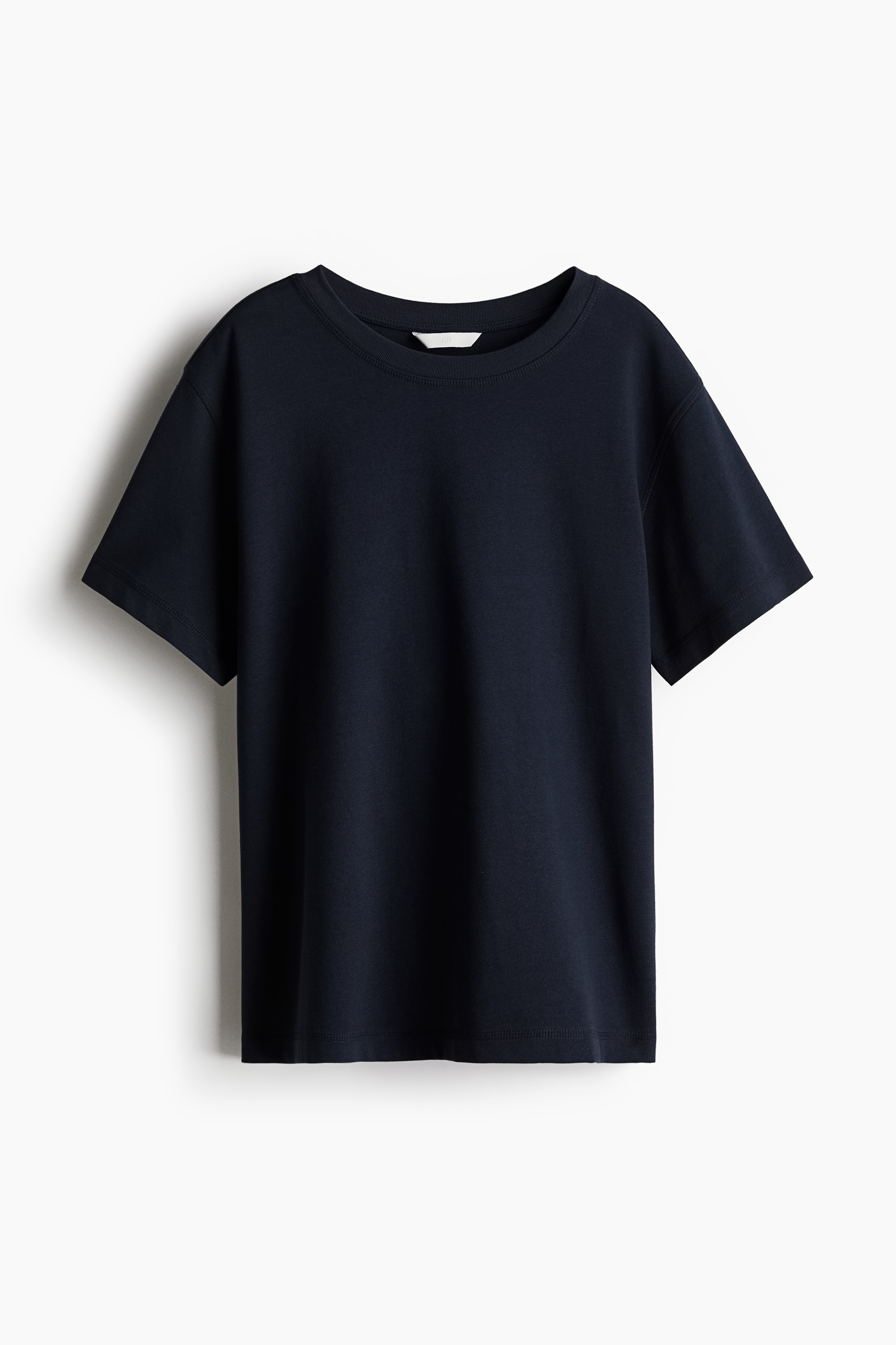Oversized cotton T-shirt - Navy blue/Light dusty pink/Dark mole