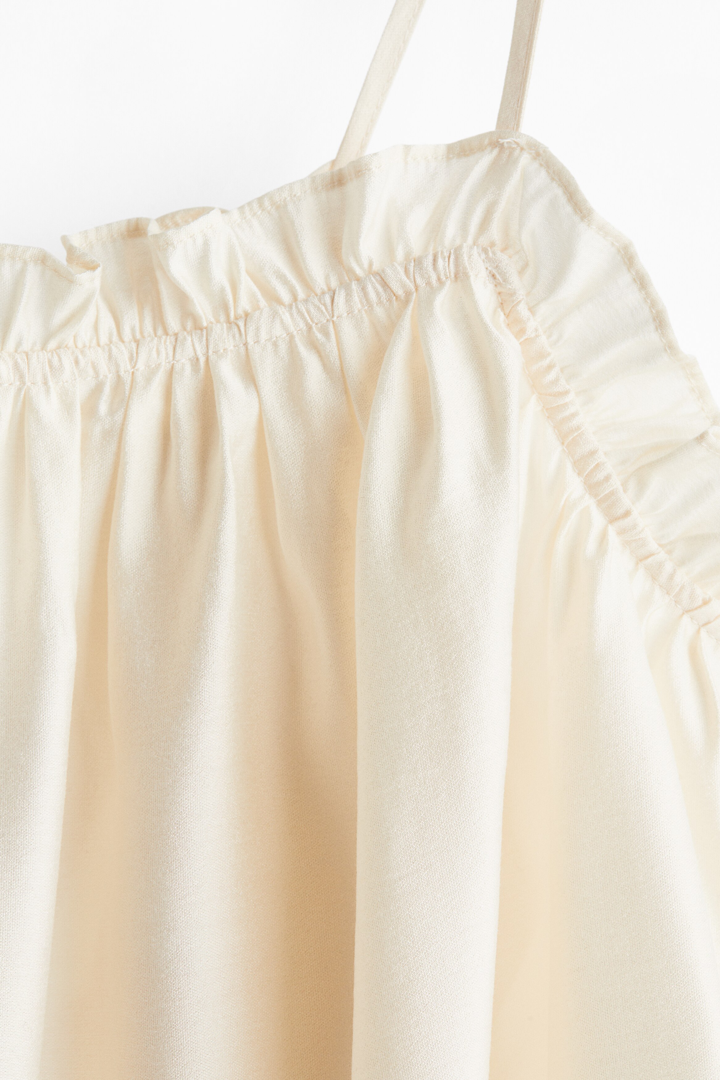 Frill-trimmed strappy top