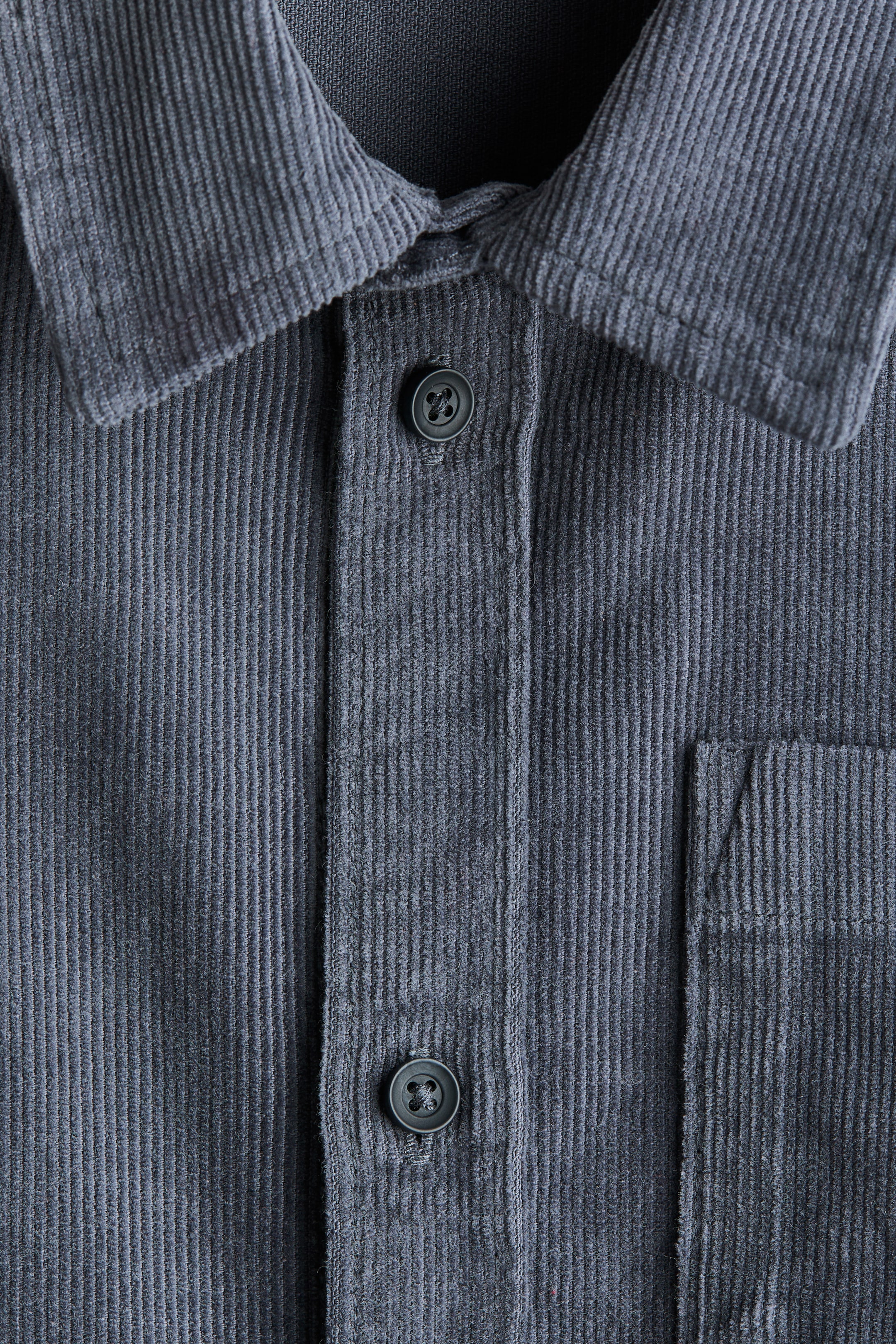 Chemise en velours côtelé de coton