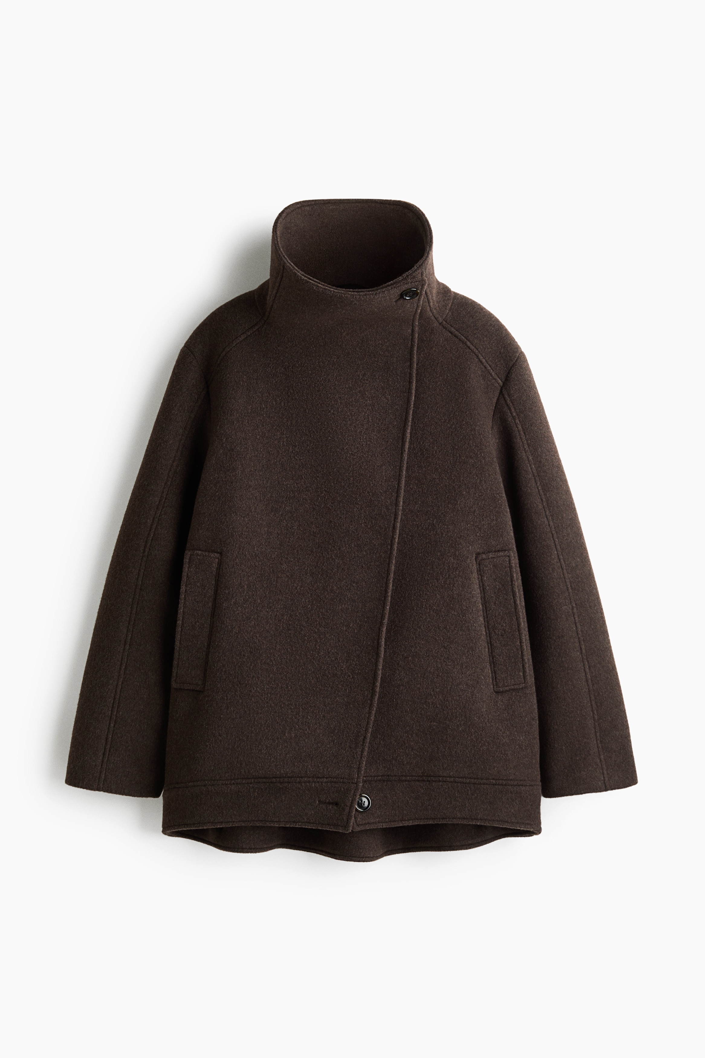 Oversized Jacke aus Wollgemisch