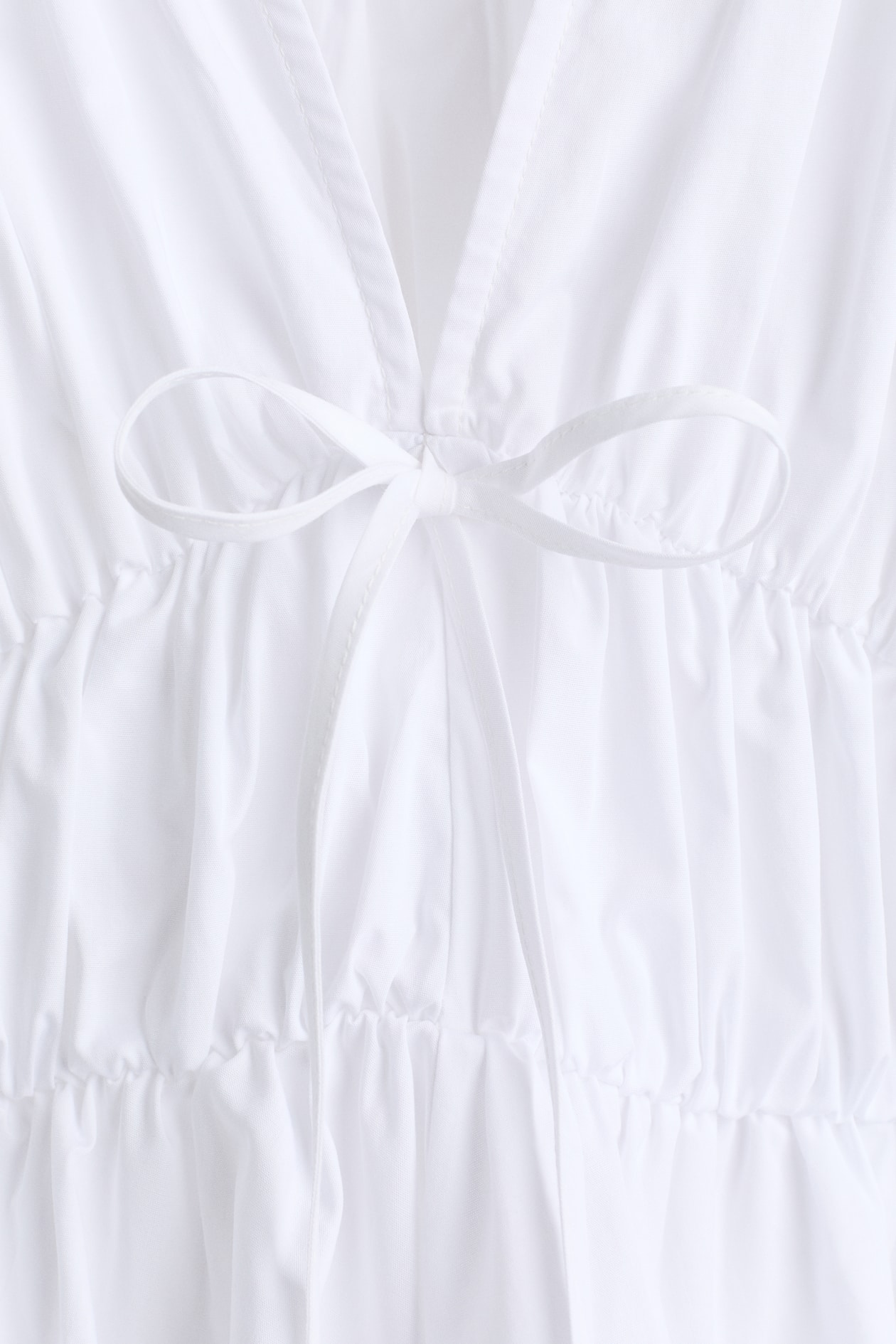 Drawstring Poplin Blouse