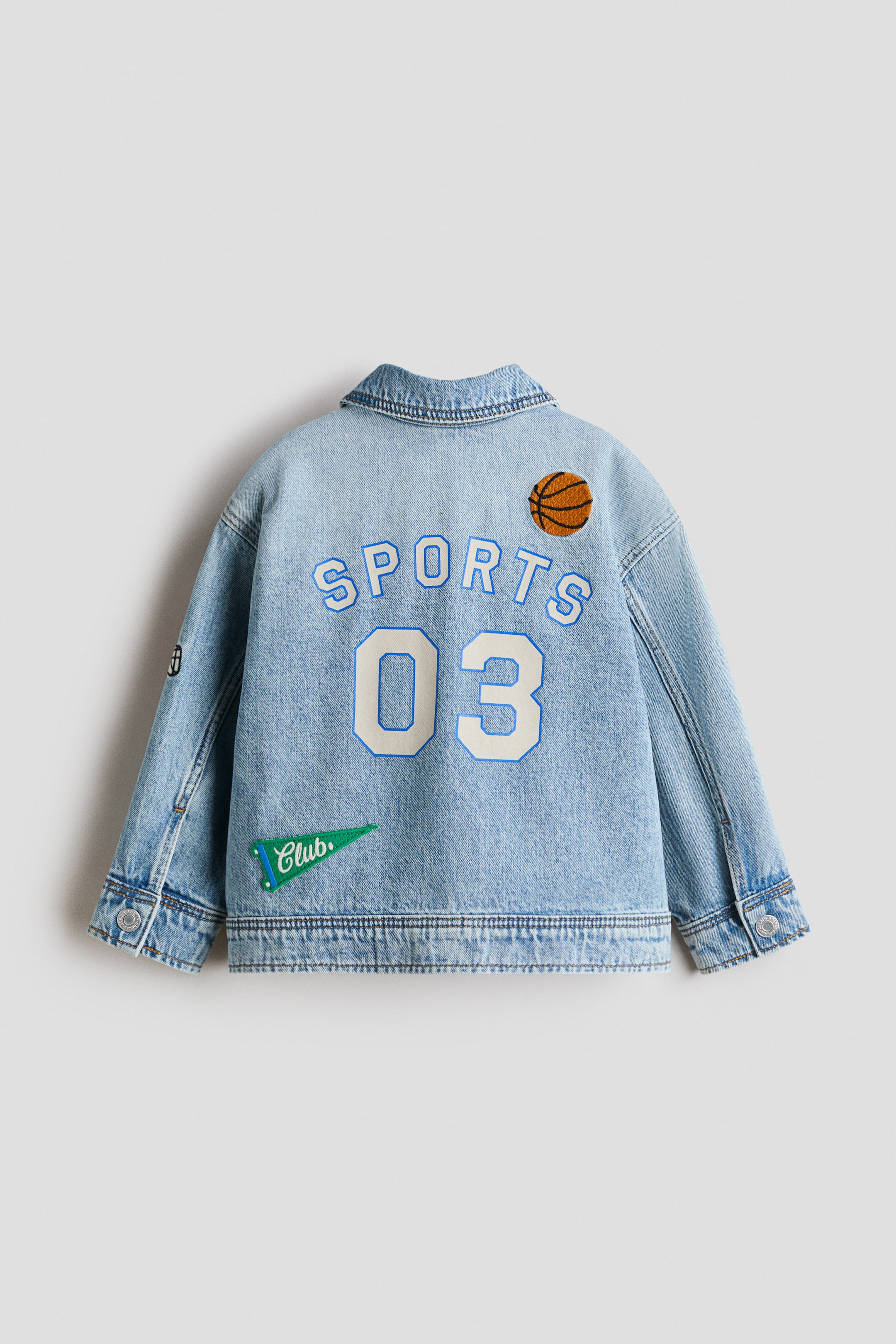 Детские куртки H&M Motif-Detail Denim Jacket — фото 2