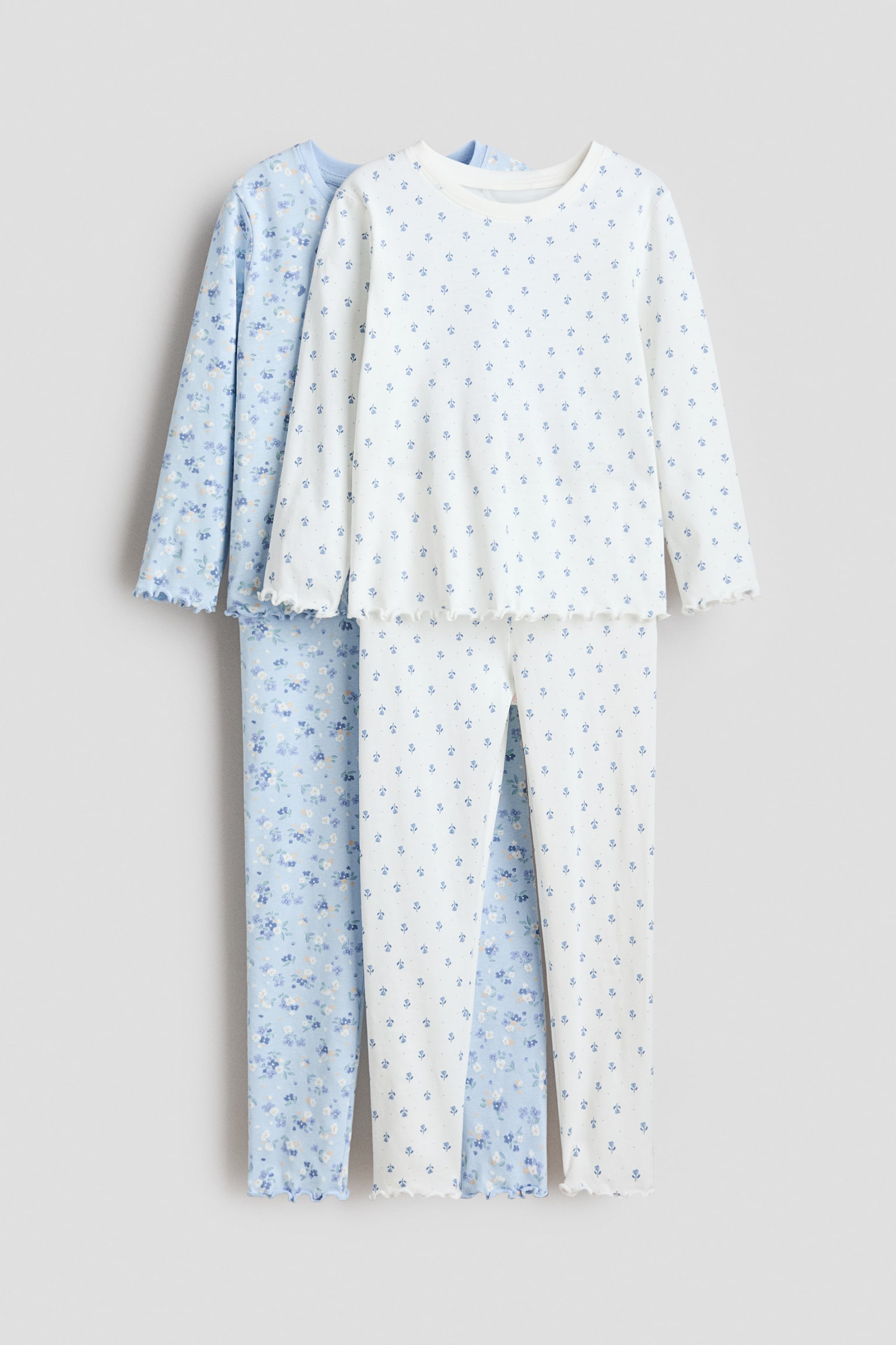 2'li Jarse Pijama Takımı - Açık mavi/Çiçekli/Açık mor/Sleep sweetly/Açık pembe/Tek boynuzlu atlar