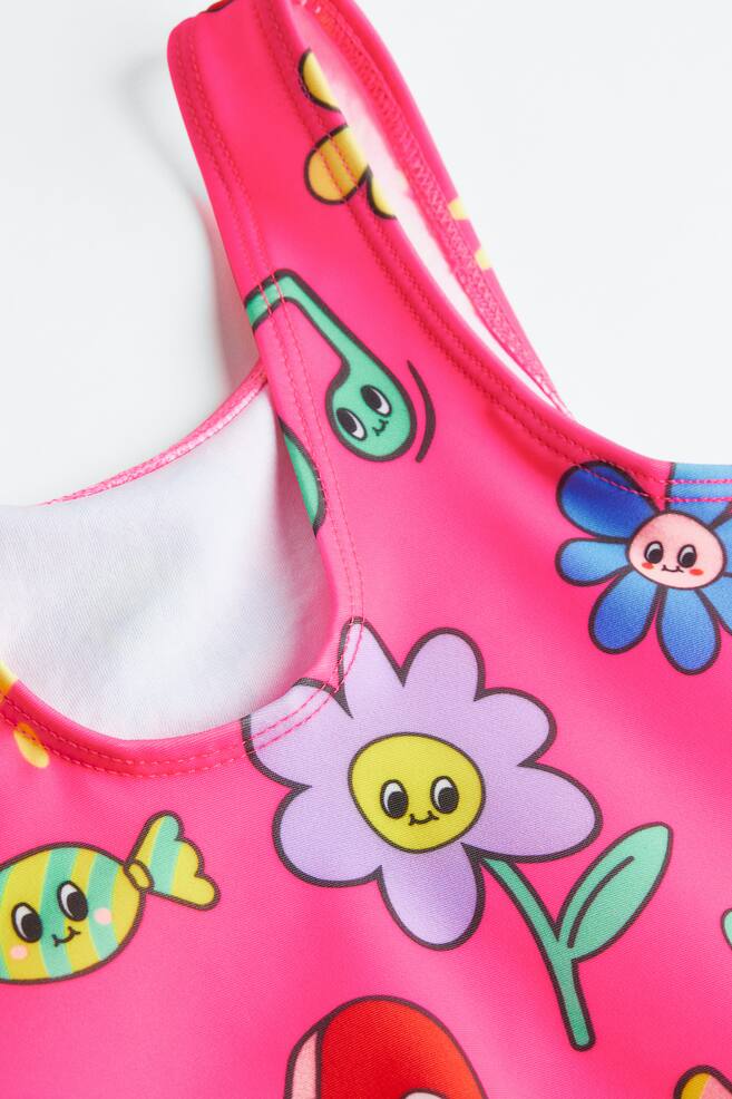 Patterned swimsuit - Bright pink/Patterned/Neon green/Unicorns/Light blue/Floral/Yellow/Striped/dc - 2
