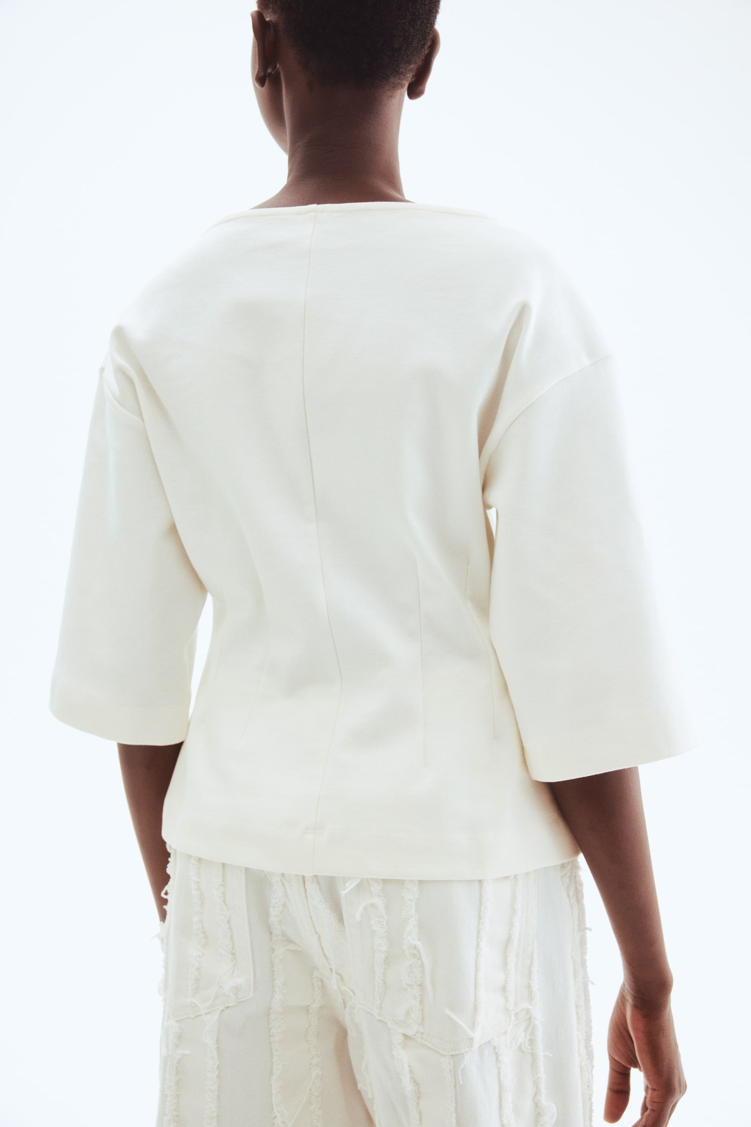 Daralan Belli İnterlok Üst - Beyaz/Koyu kahverengi - 5