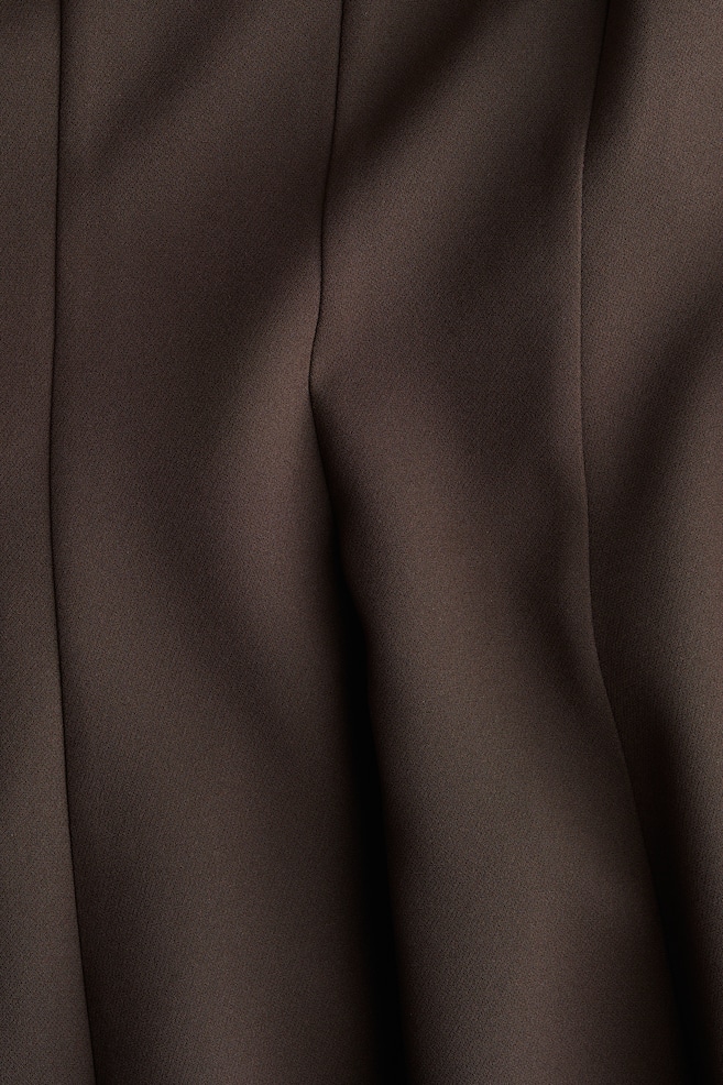 Ausgestelltes Kleid-Dunkelbraun - 2