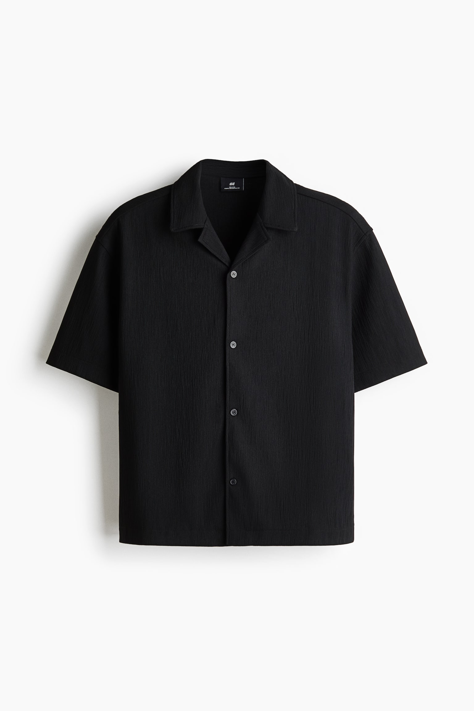 Relaxed Fit Resort shirt - Preto/Creme - 1