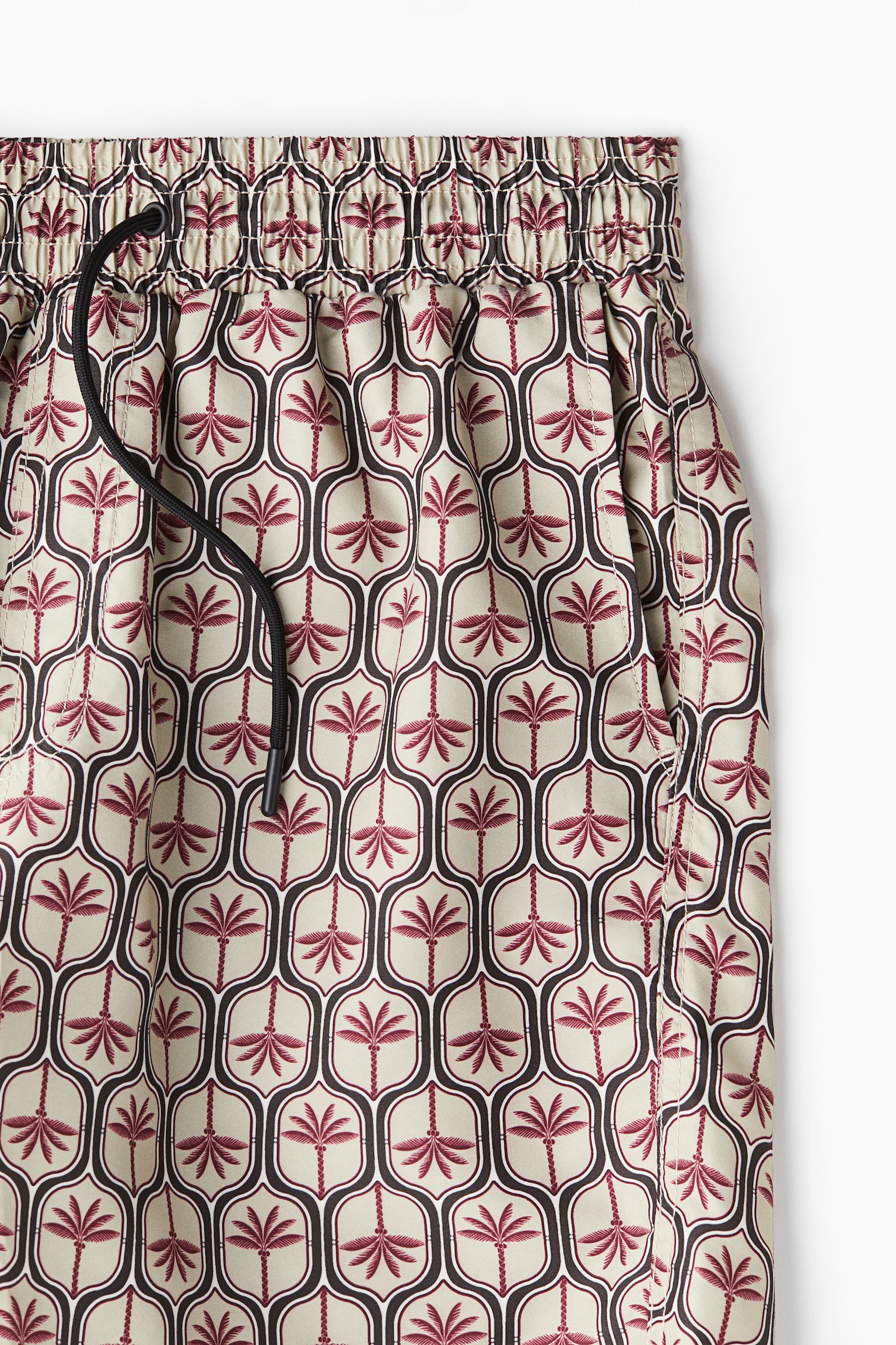 Patterned swim shorts - Beige/Palm trees/Red/Striped/Brown/Striped/Black/Palm trees - 4