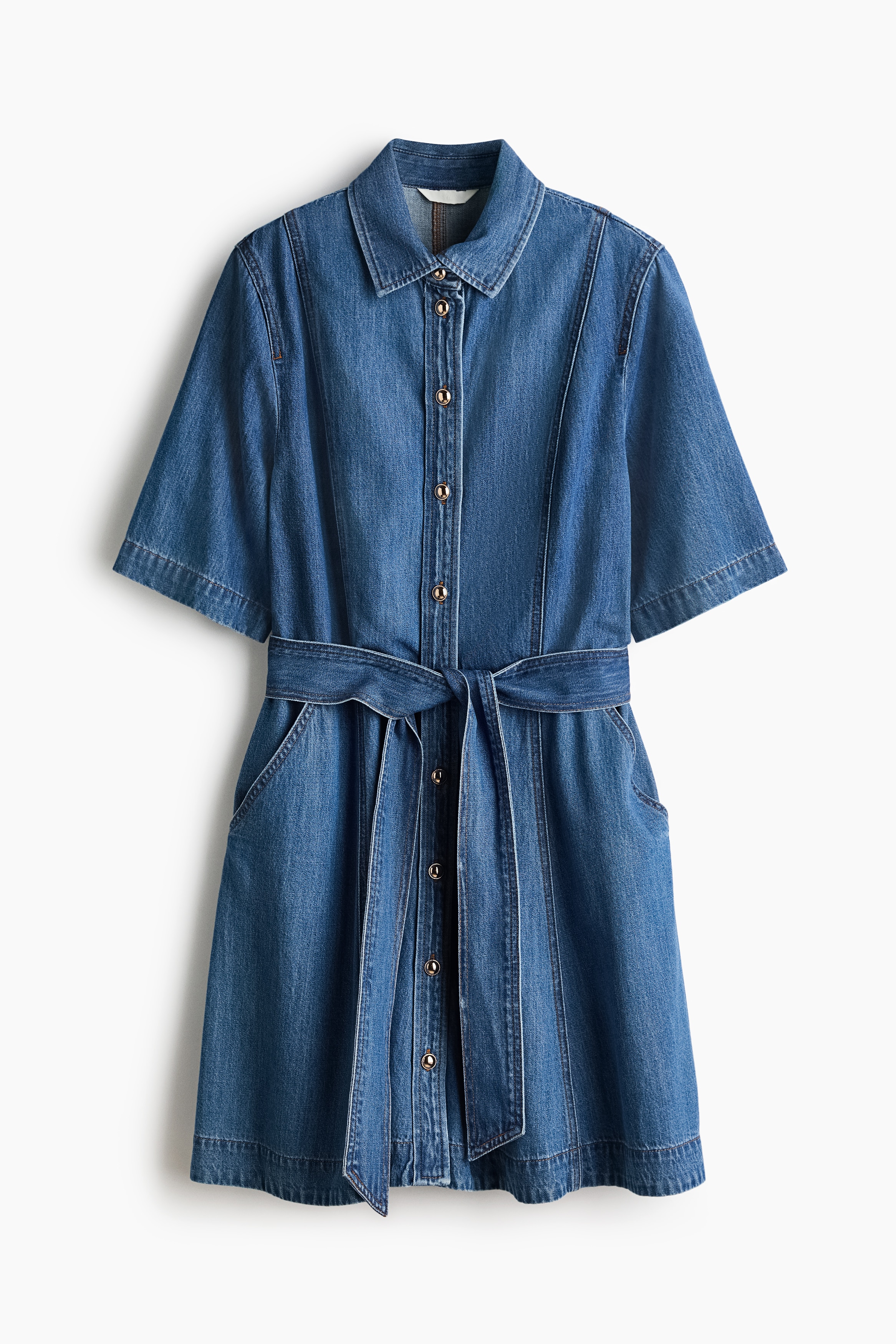 Denim shirt dress - Denim blue