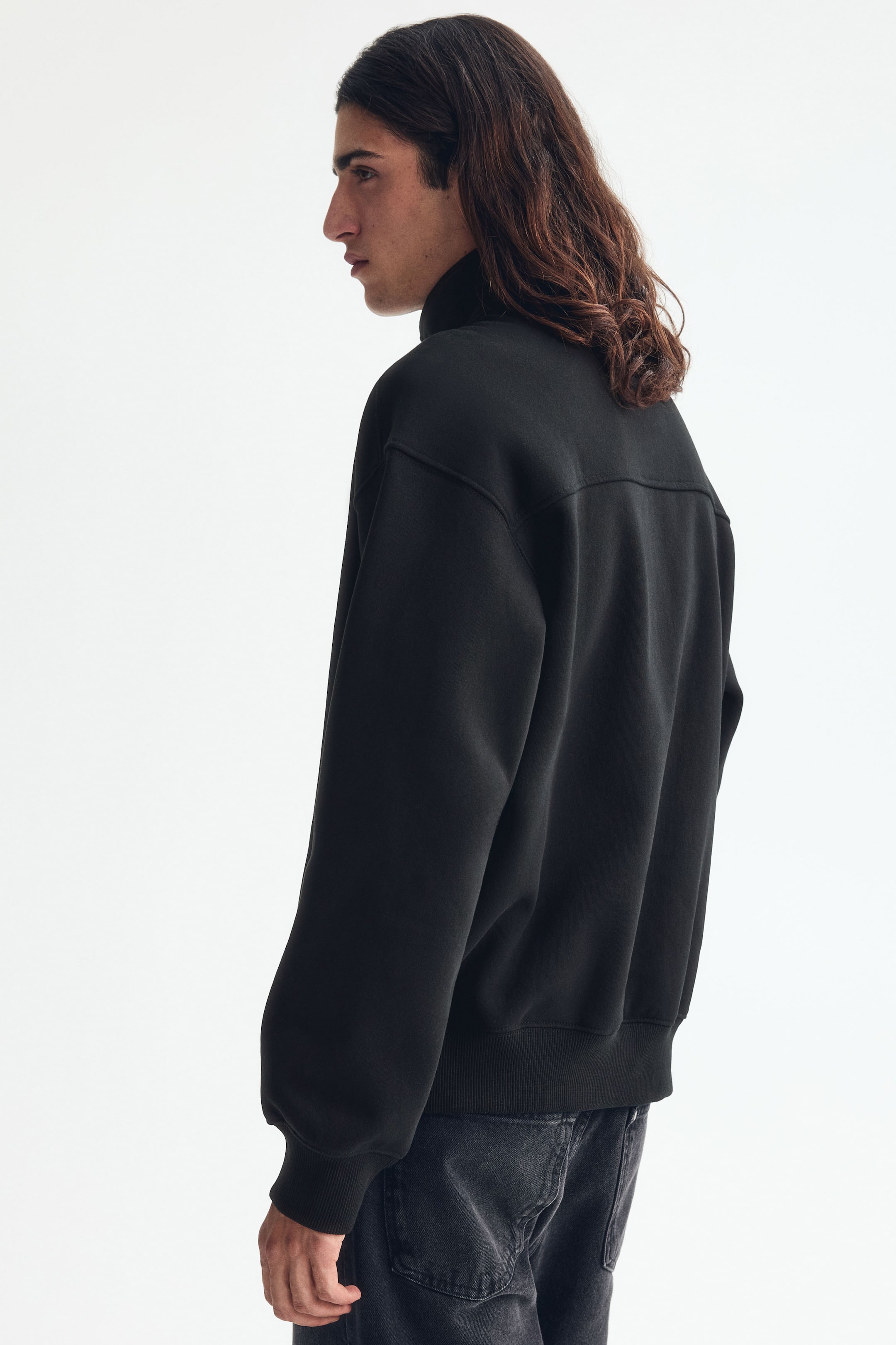 Мужские худи H&M Loose Fit Half-Zip Sweatshirt — фото 3