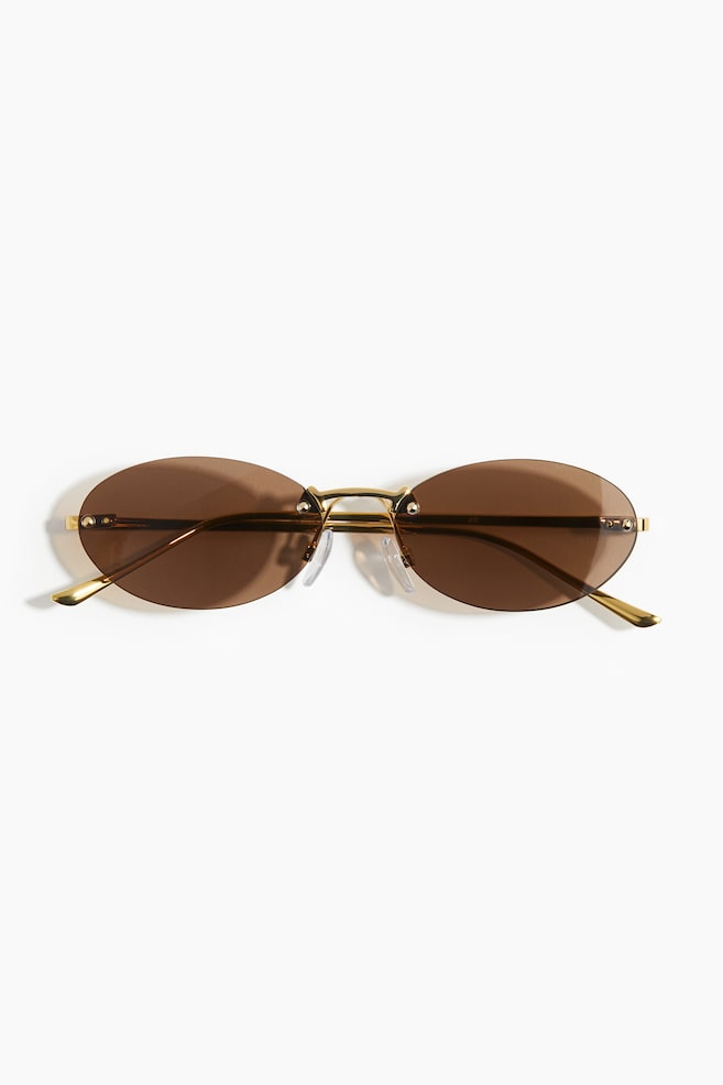 Oval sunglasses - Brown - 1