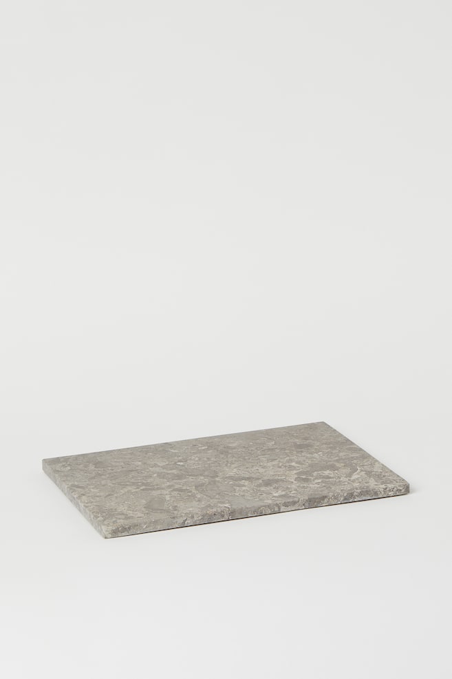 Marble serving tray - Grey/Marble-patterned - 1