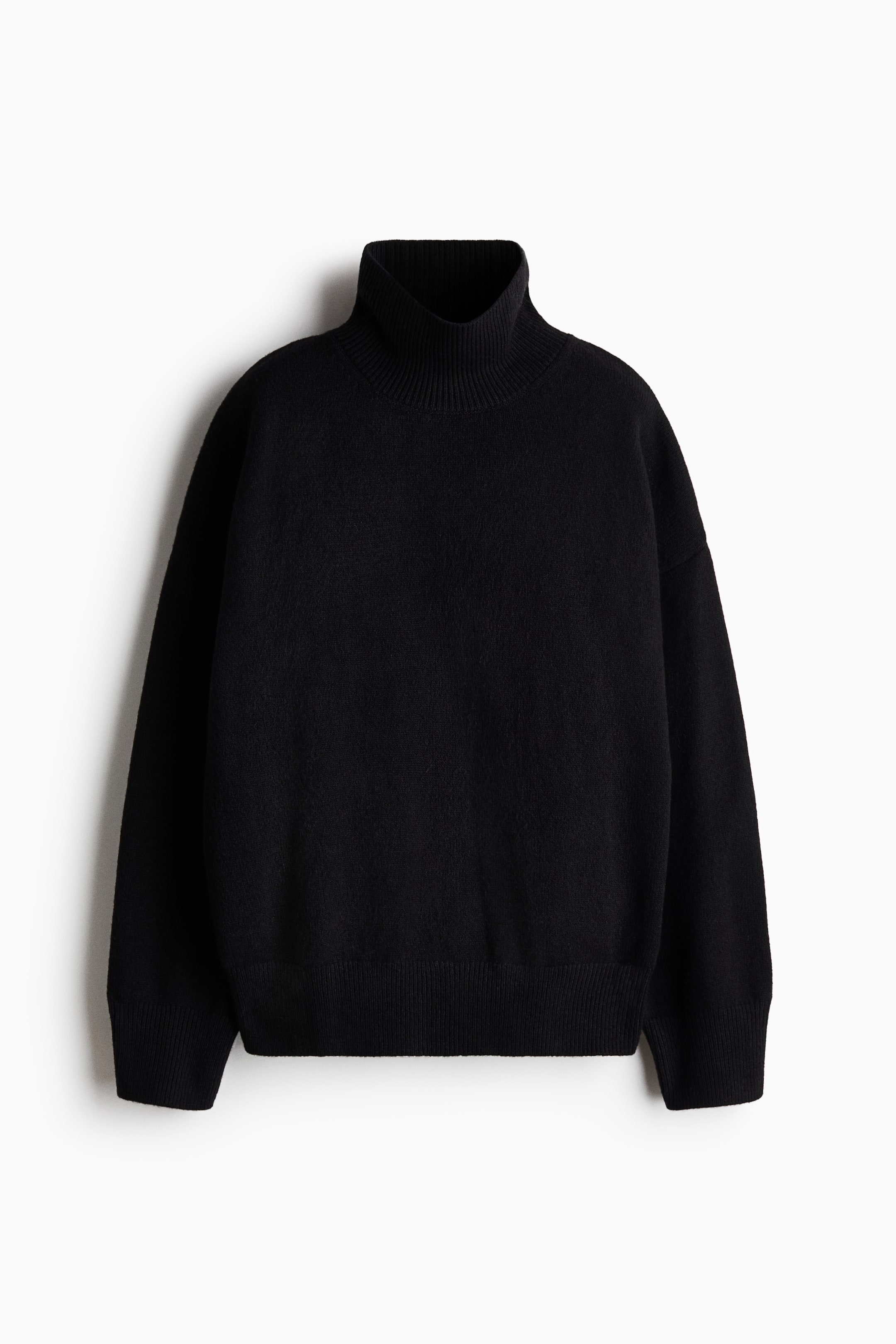 View larger image: Oversized turtleneck jumper - Black - Ladies | H&M 1