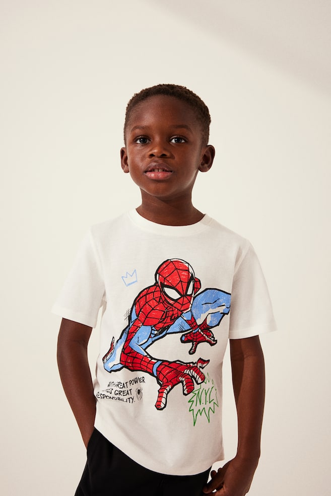 Lot de 3 T-shirts imprimés - Rouge/Spider-Man/Bleu/Marvel Comics/Marron/Jurassic World/Rouge/Super Mario/dc/dc/dc - 2
