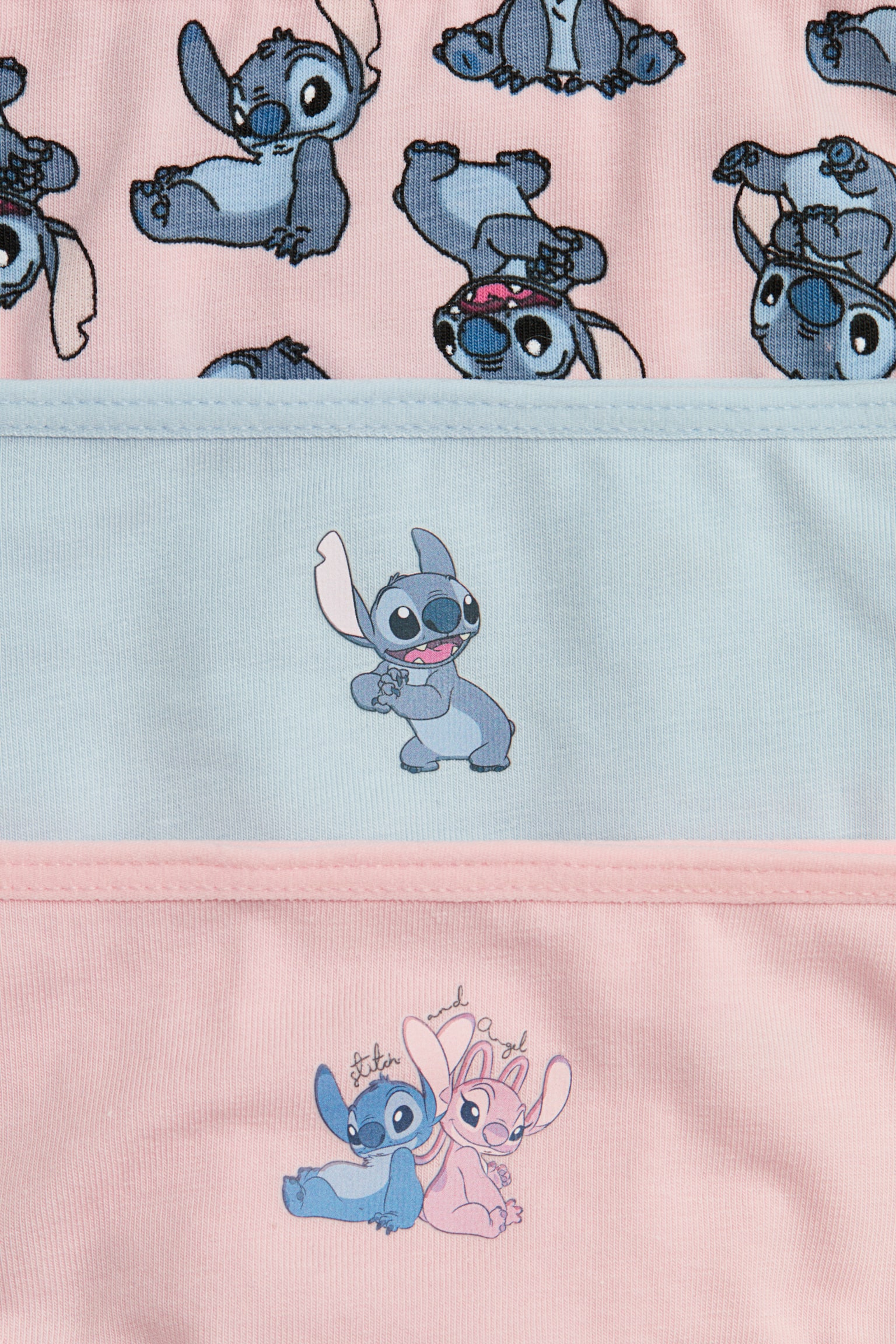 7-pack Cotton Briefs - Light Pink/Lilo&Stitch/Light pink/Disney Princesses/Light green/Bluey - 3