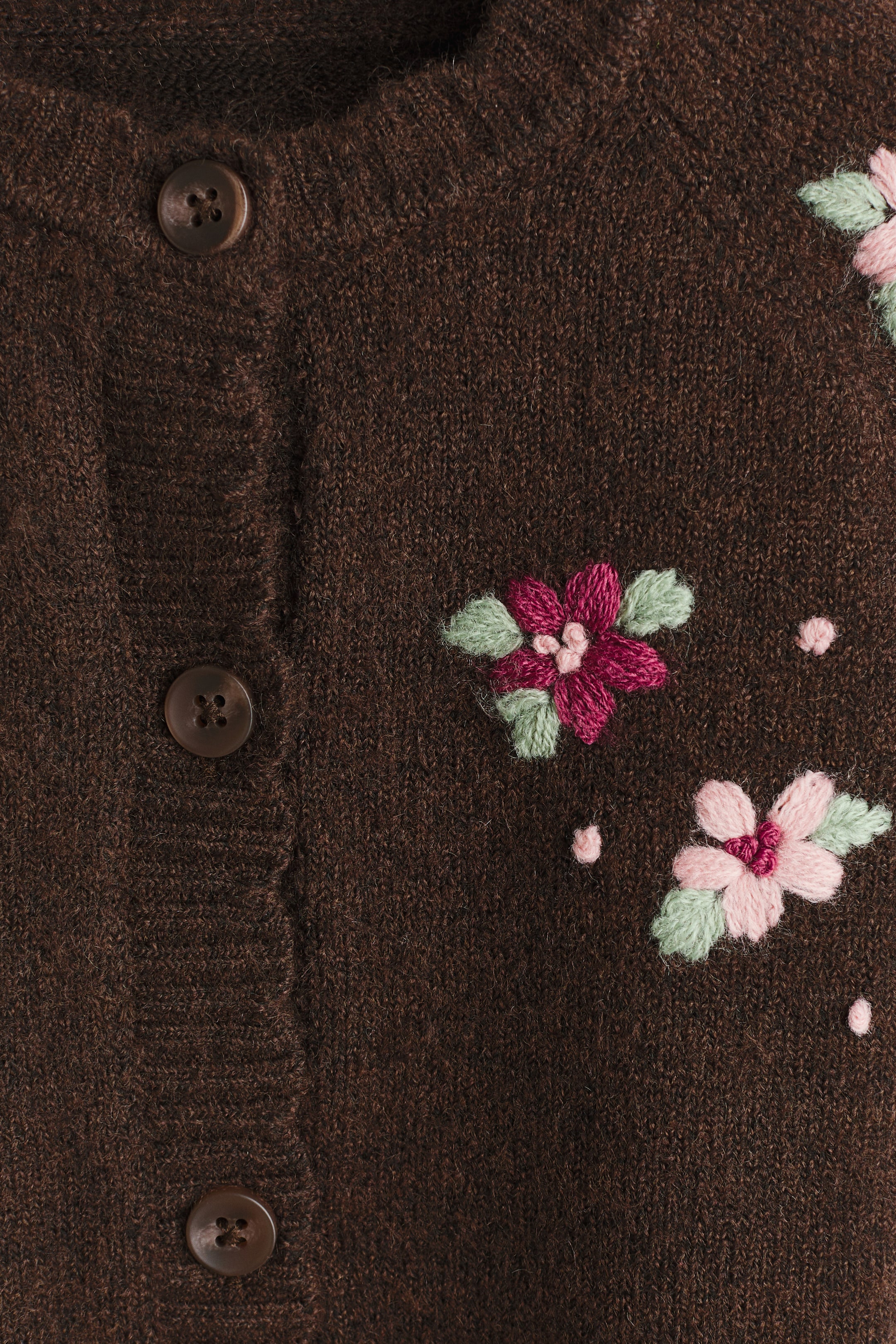 Embroidery-Detail Cardigan