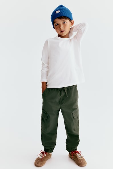 Cotton cargo joggers