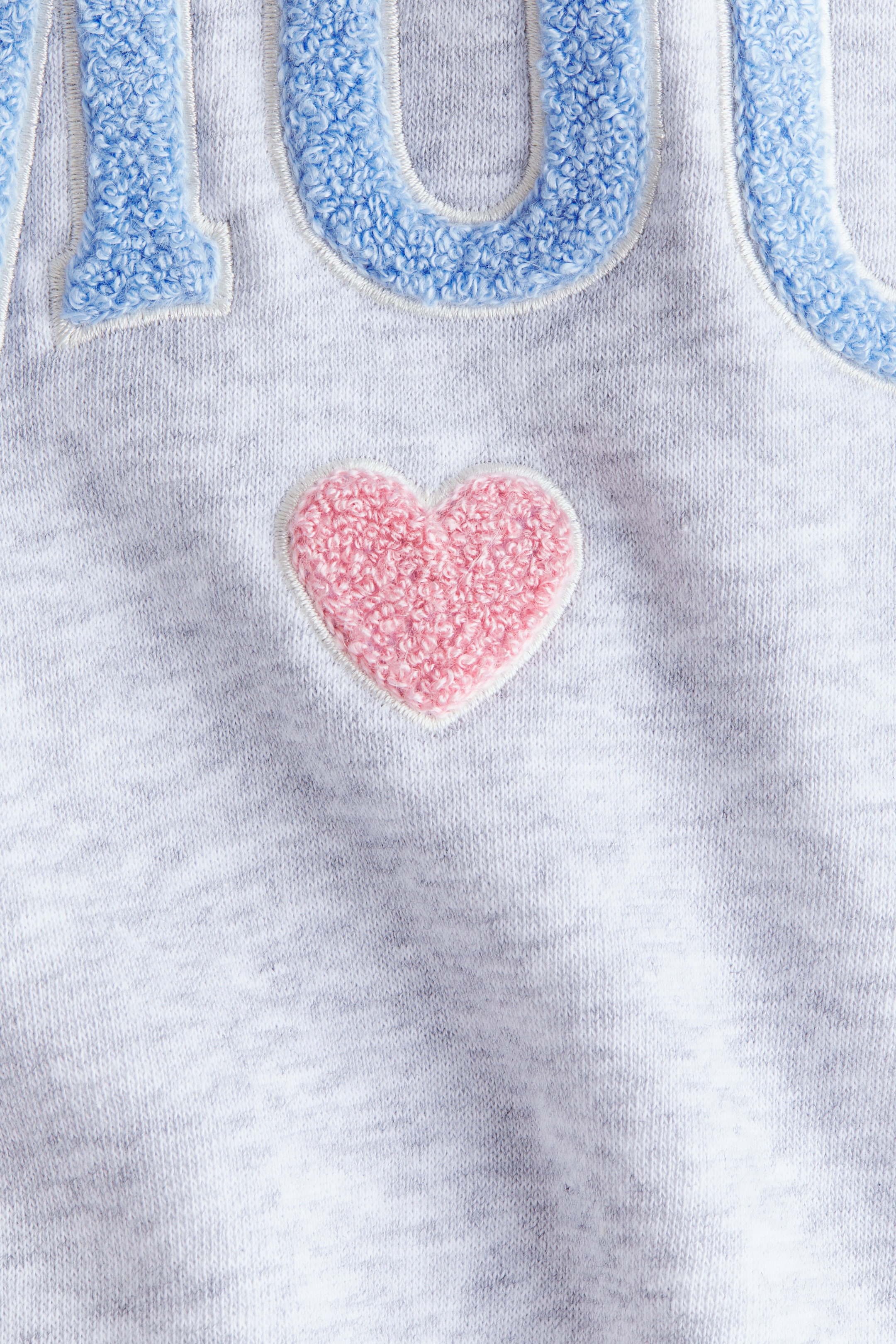 View larger image: Motif-detail sweatshirt - Light grey marl/Amour - Kids | H&M IN 5