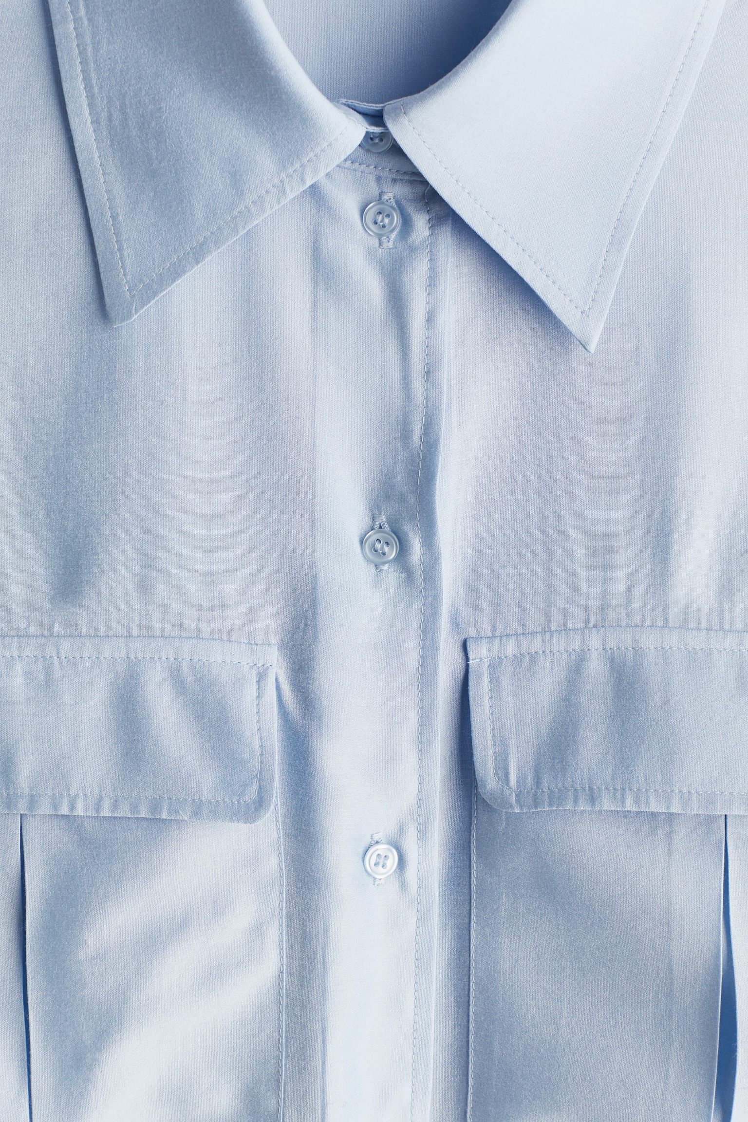 Flap Chest Pocket Shirt - Light blue/Light yellow - 6