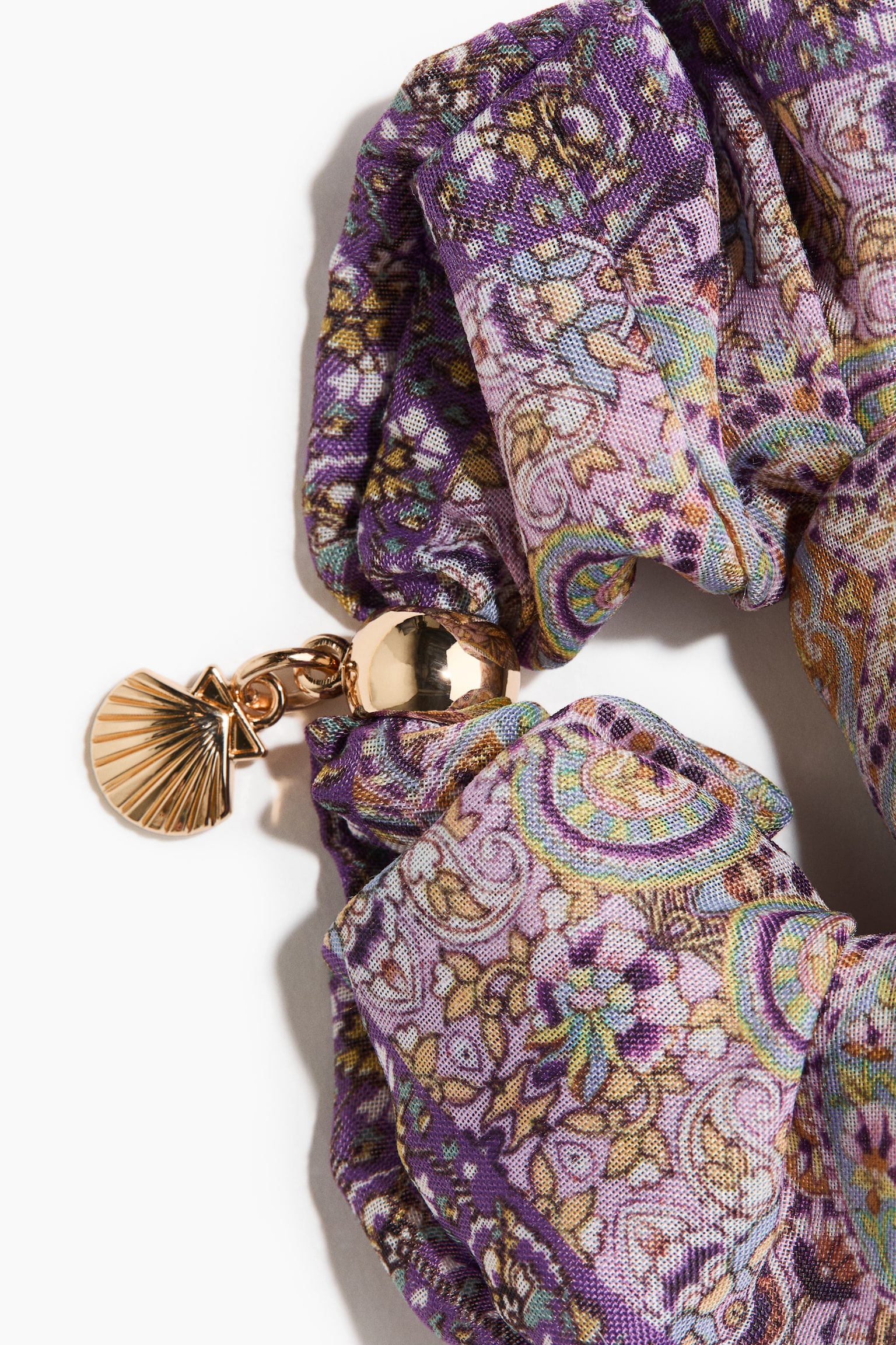 Charm-detail scrunchie - 2