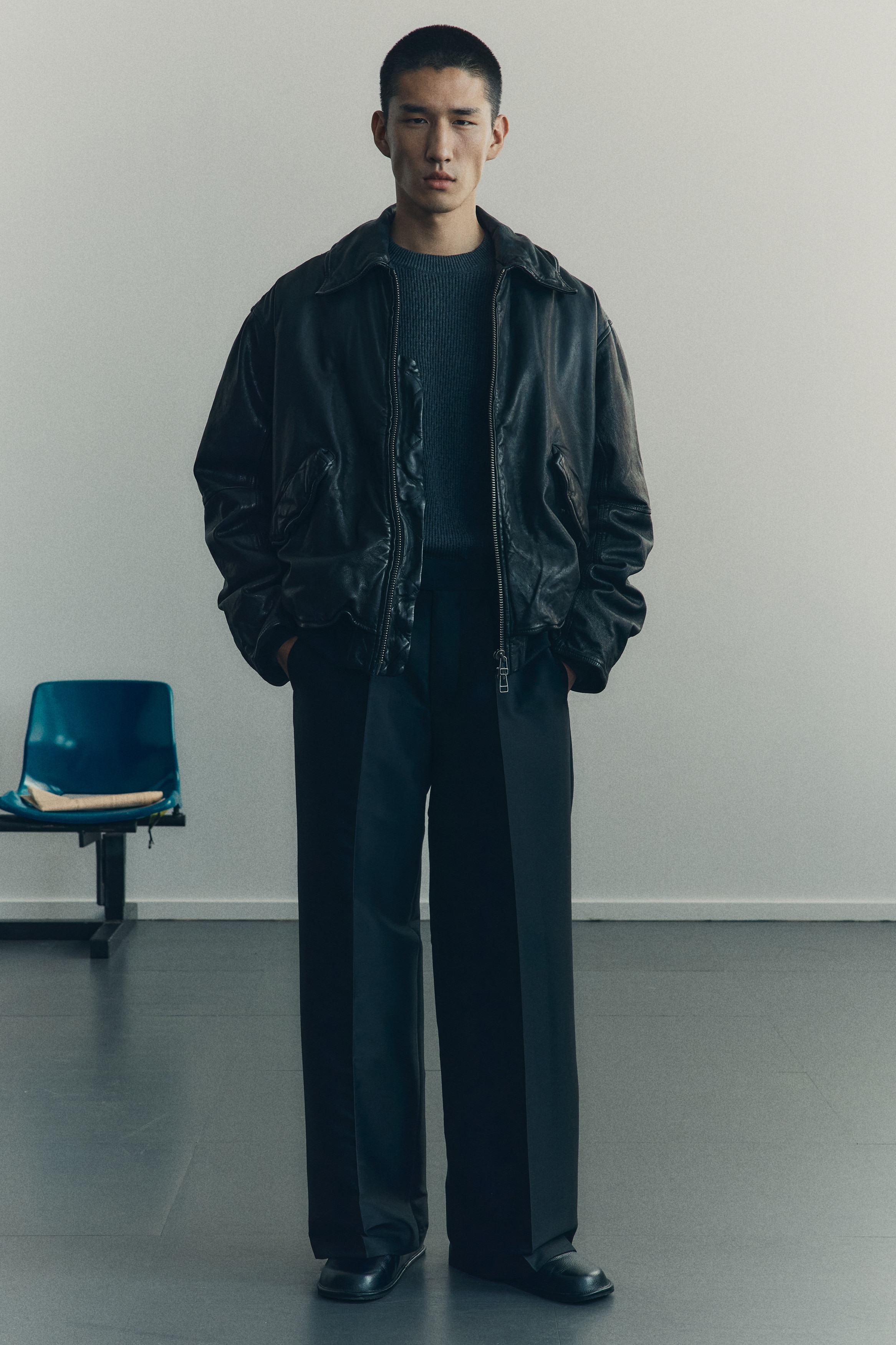 Loose Fit Dresset bukse - Sort