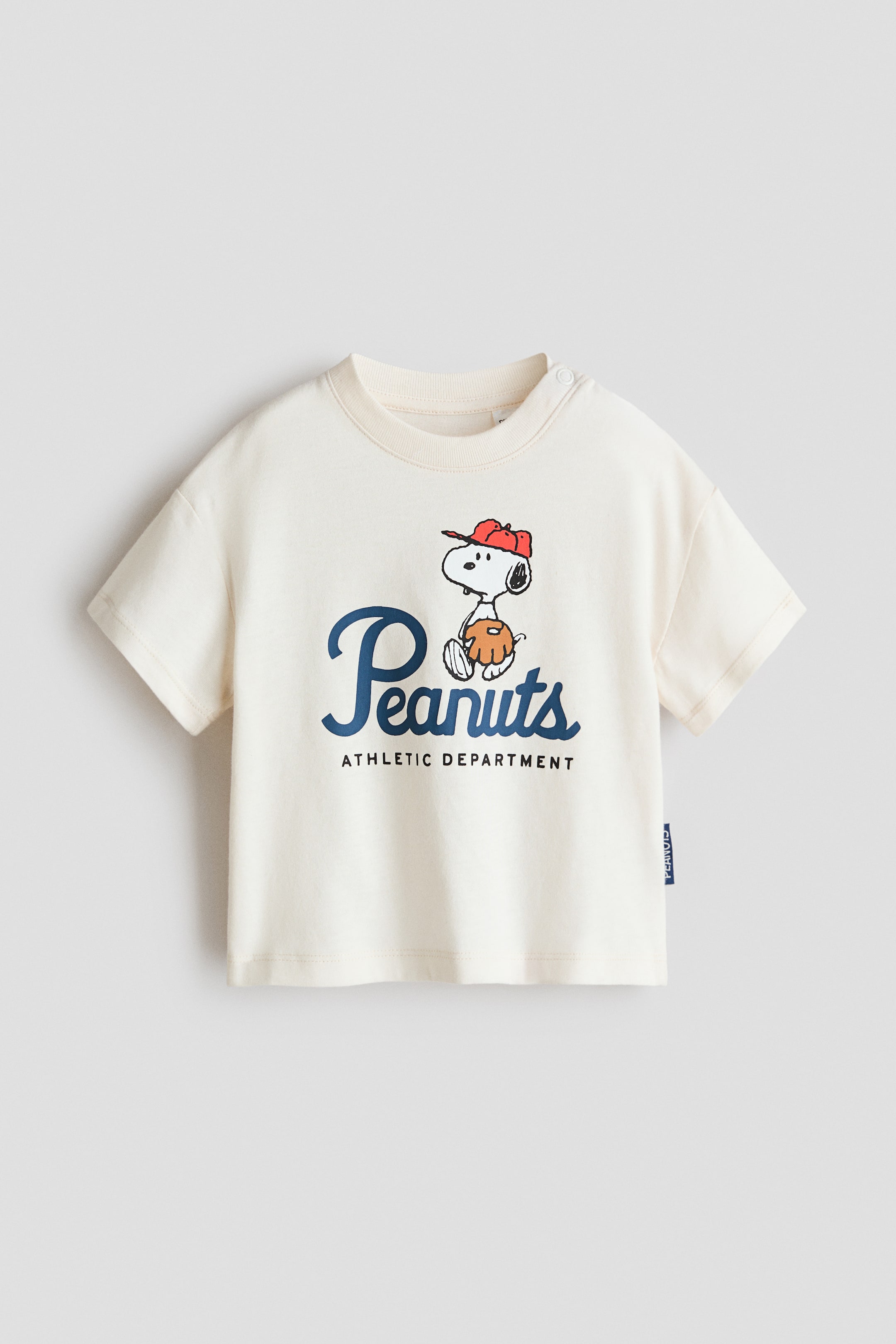 View larger image: Motif-detail T-shirt - Cream/Snoopy - Kids | H&M SG 1