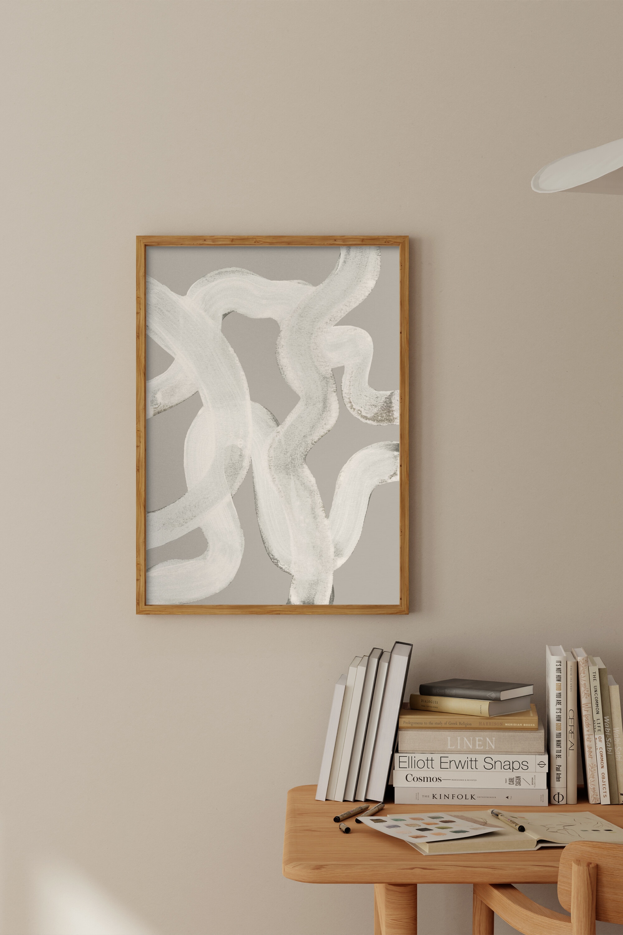 Mareike Bohmer - Abstract Brush Strokes 65y - Flerfarvet