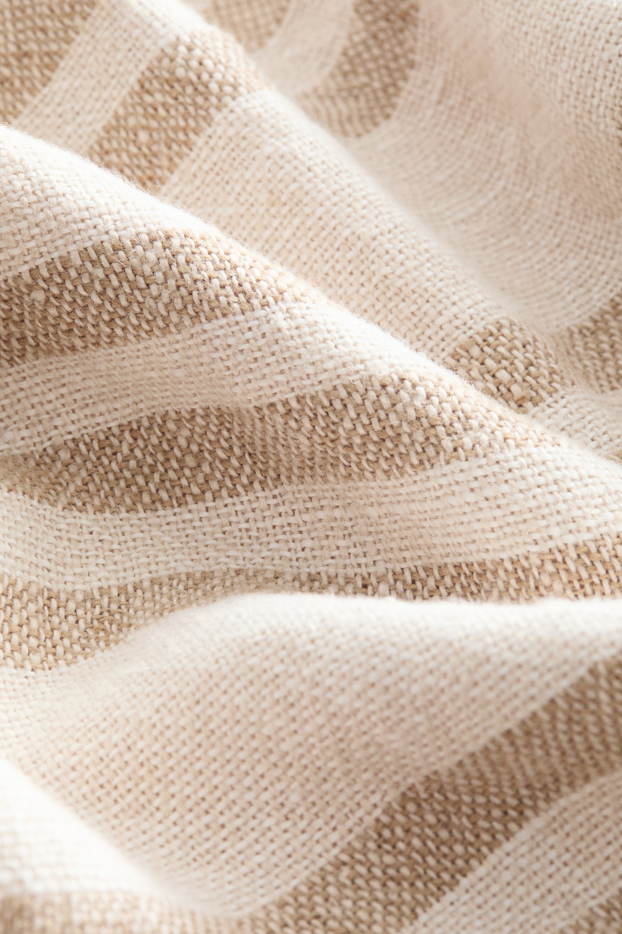 Patterned Linen Throw