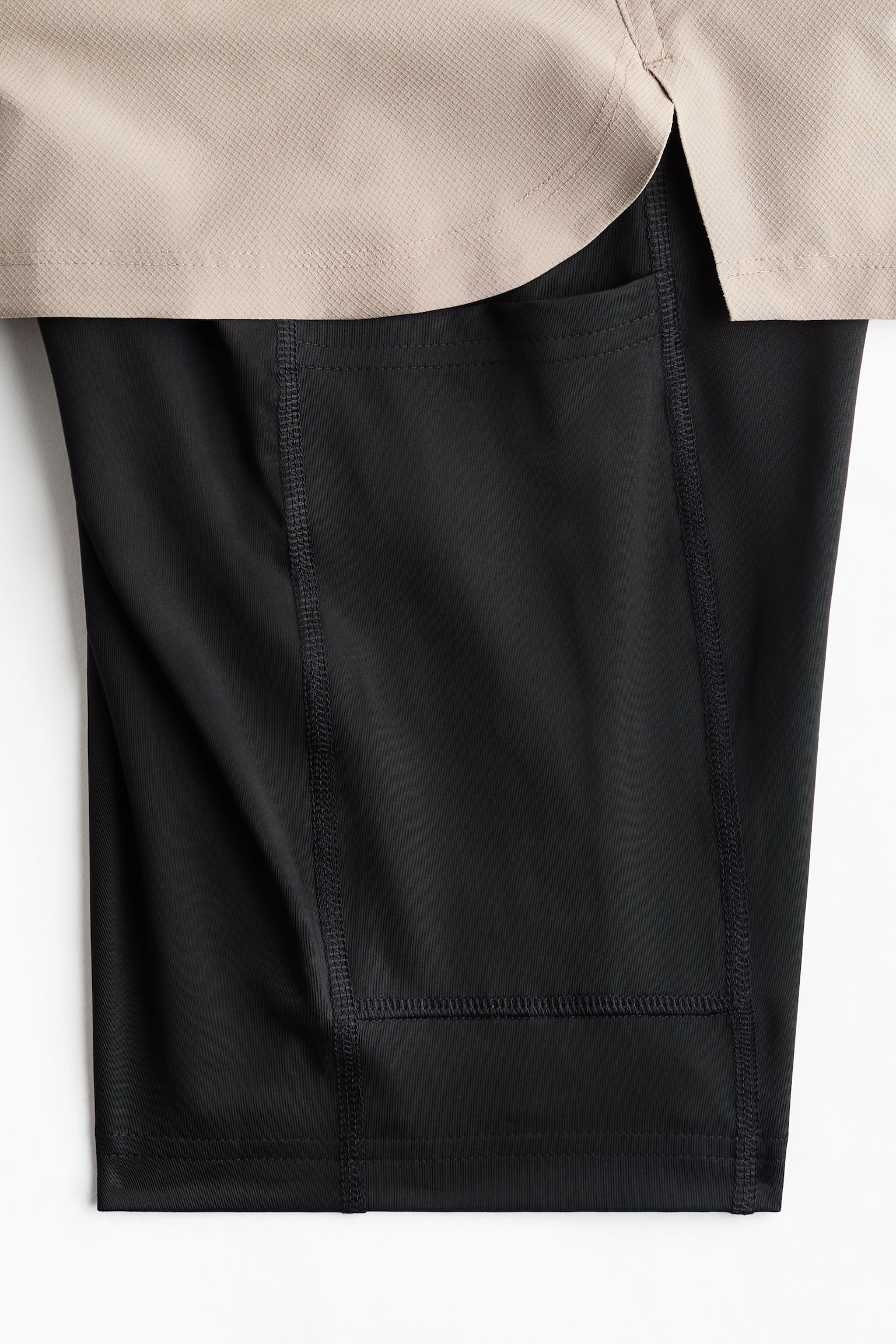 더블 레이어 스포츠 쇼츠 DryMove™ - 베이지/블랙/다크 그레이/버건디 - 4