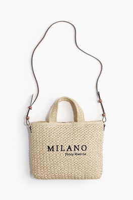 Straw crossbody bag