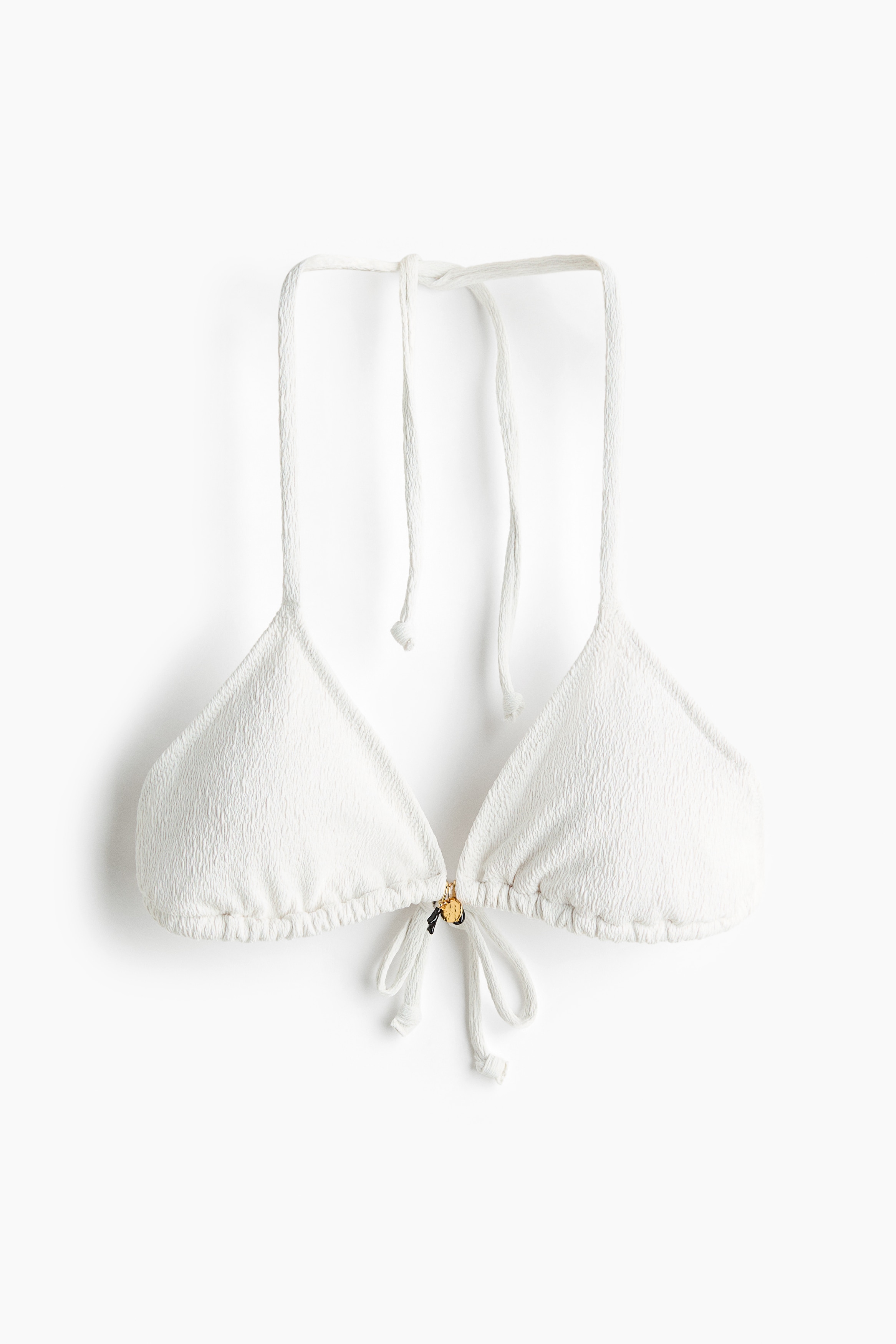 Haut de maillot triangle coussiné - Blanc