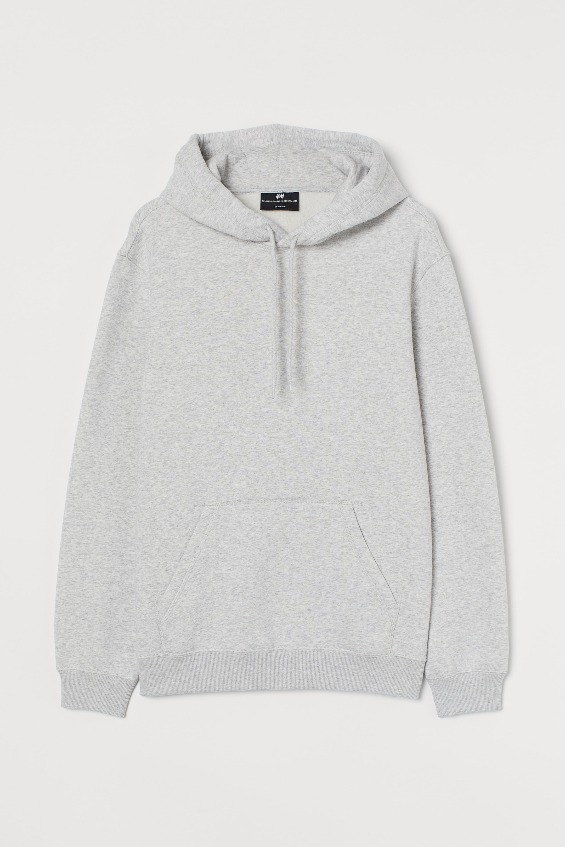 Grotere afbeelding bekijken: Hoodie - Relaxed Fit - Lichtgrijs gemêleerd - HEREN | H&M BE 1