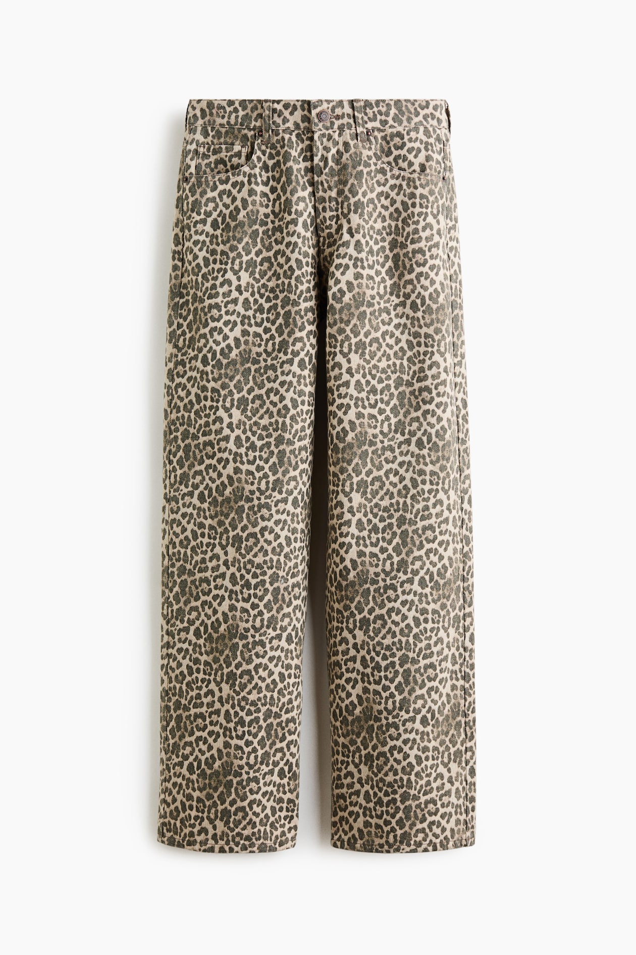 Wide-Leg Regular Waist Jeans