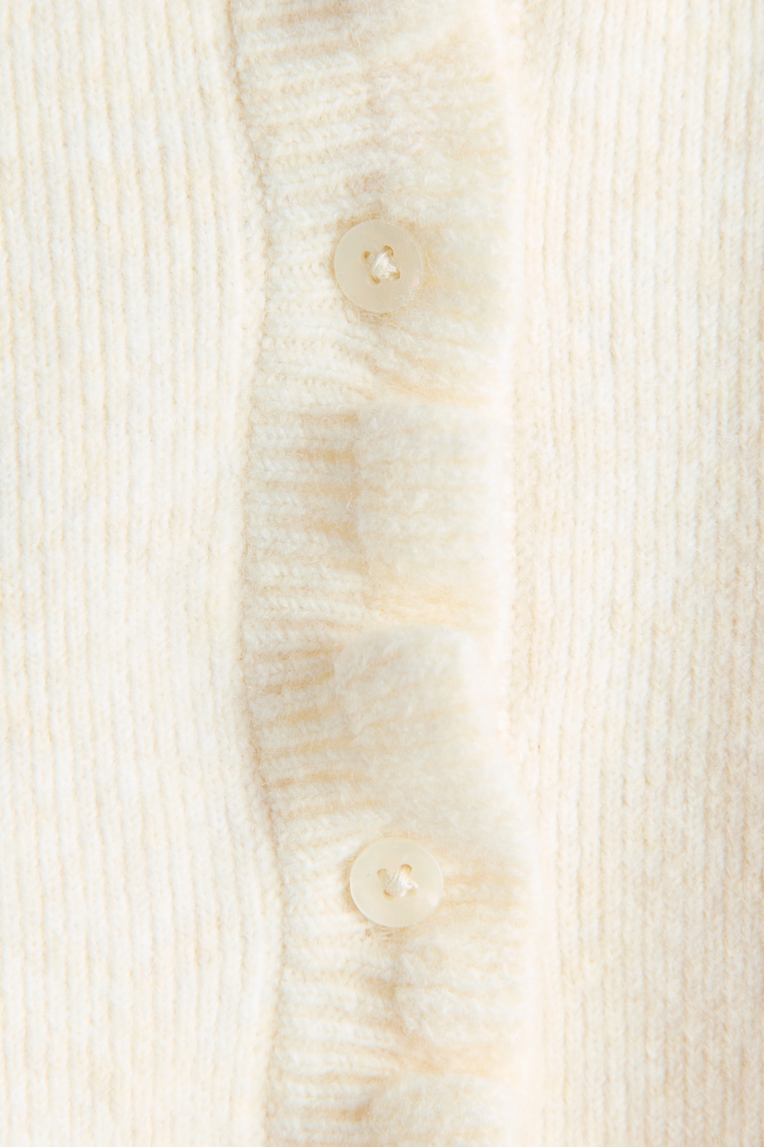 Детский кардиган H&M Flounce-Detail, цвет: Кремовый — фото 2