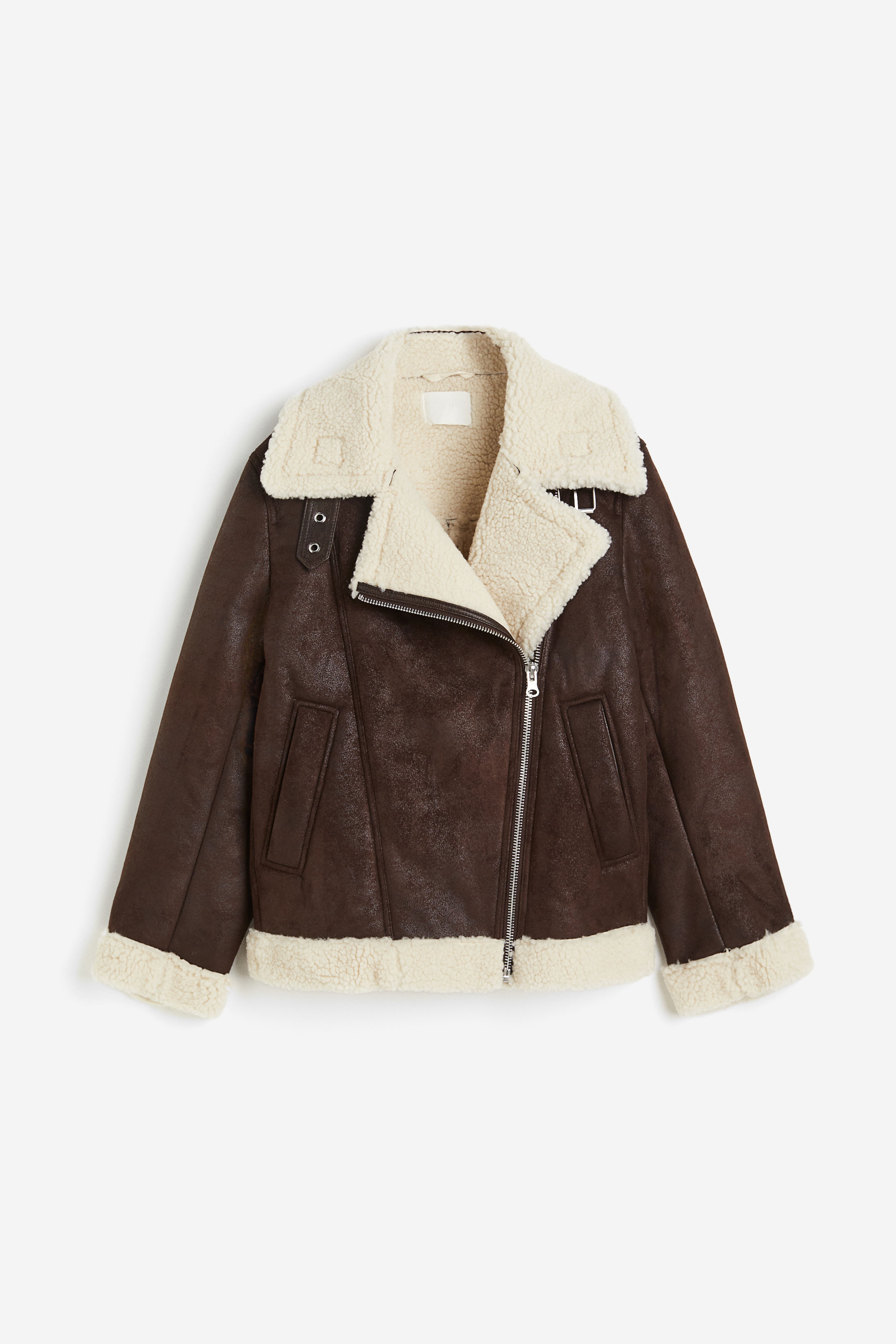 H&m pile lined corduroy jacket best sale