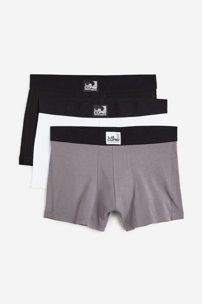 3-pack Xtra Life™ short trunks - Grey/Black/White - 1