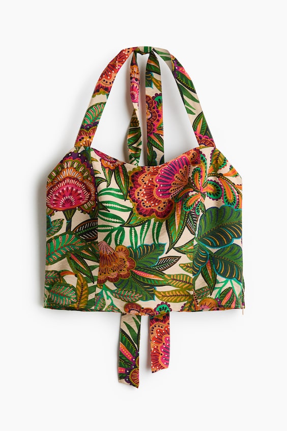 Женские топы H&M Crêpe Halterneck Top