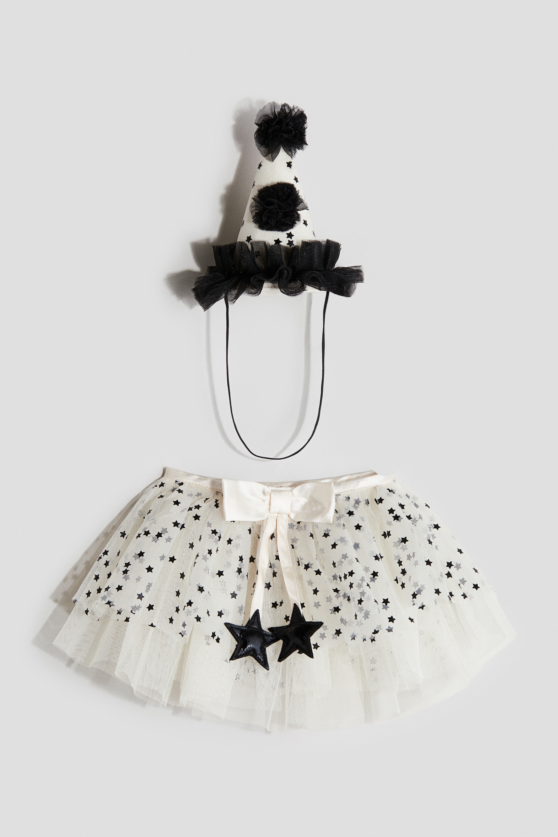 2-teiliges Verkleidungsset - Schwarz/Weiß