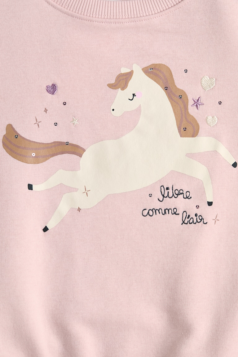 Felpa Rosa chiaro/cavallo BAMBINO H&M IT