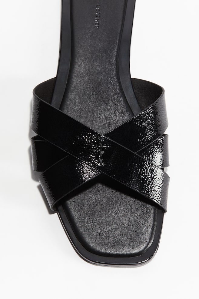 Leather sandals - Black/Beige/Faux snake/Dark khaki green/Brown - 1