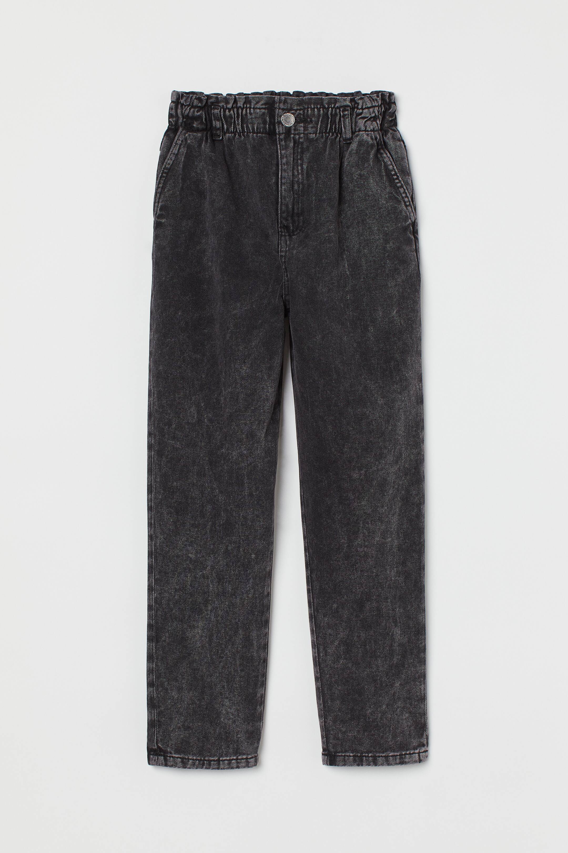 View larger image: Relaxed Fit High Pants - Black/washed - Kids | H&M US 1