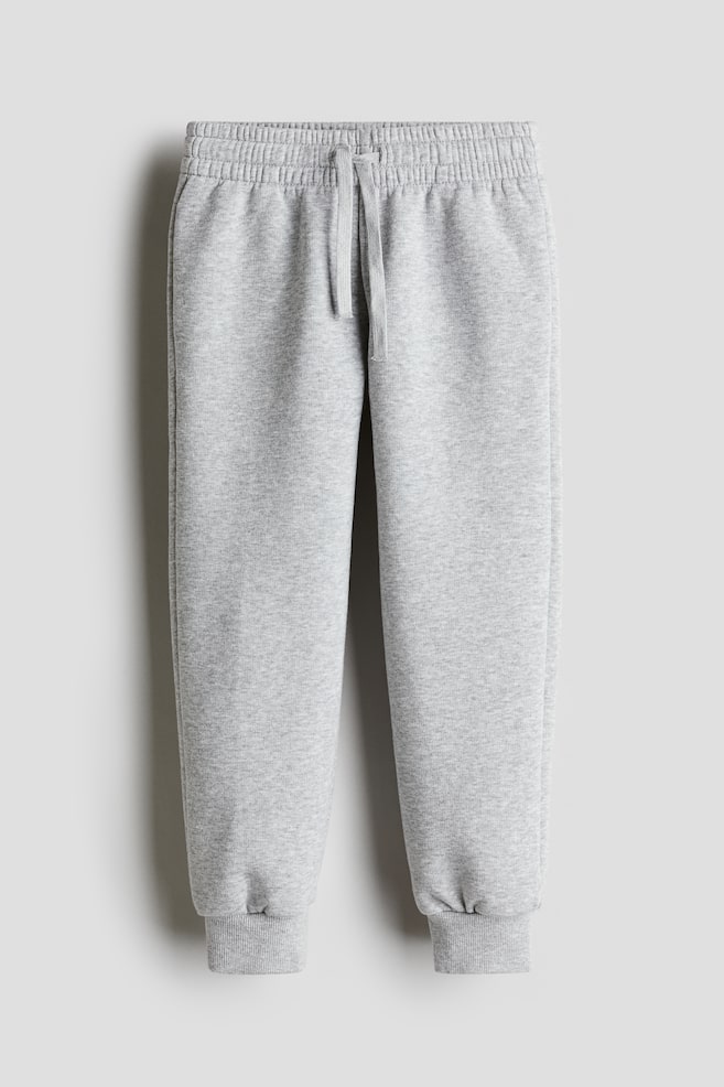 Brushed-Inside Joggers - Grey marl/Black/Navy blue/Dusty turquoise/Green - 1