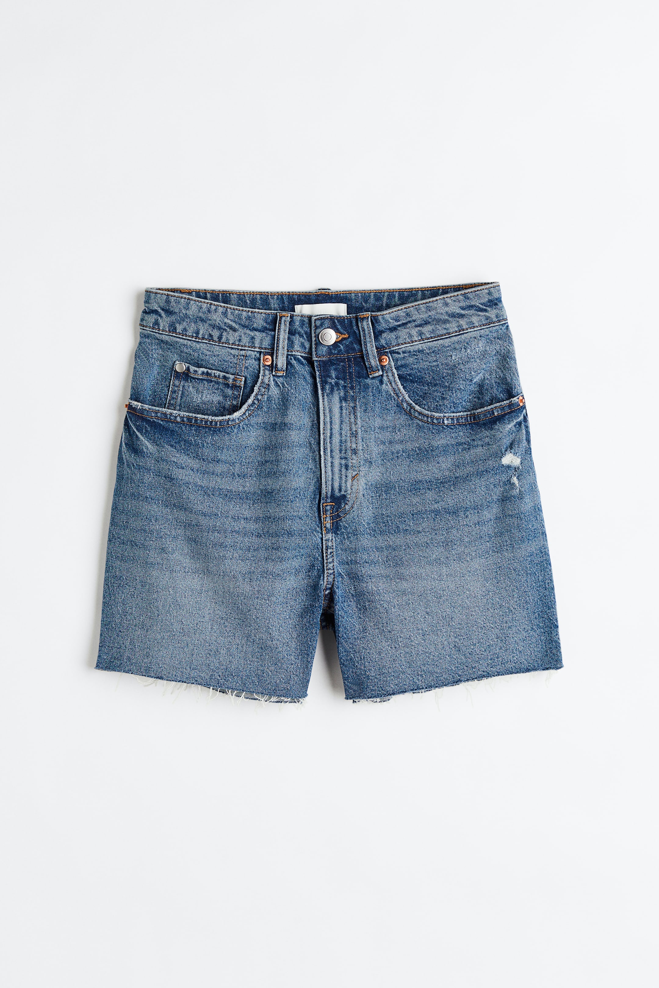 View larger image: High Waist Denim shorts - Denim blue - Ladies | H&M MY 1