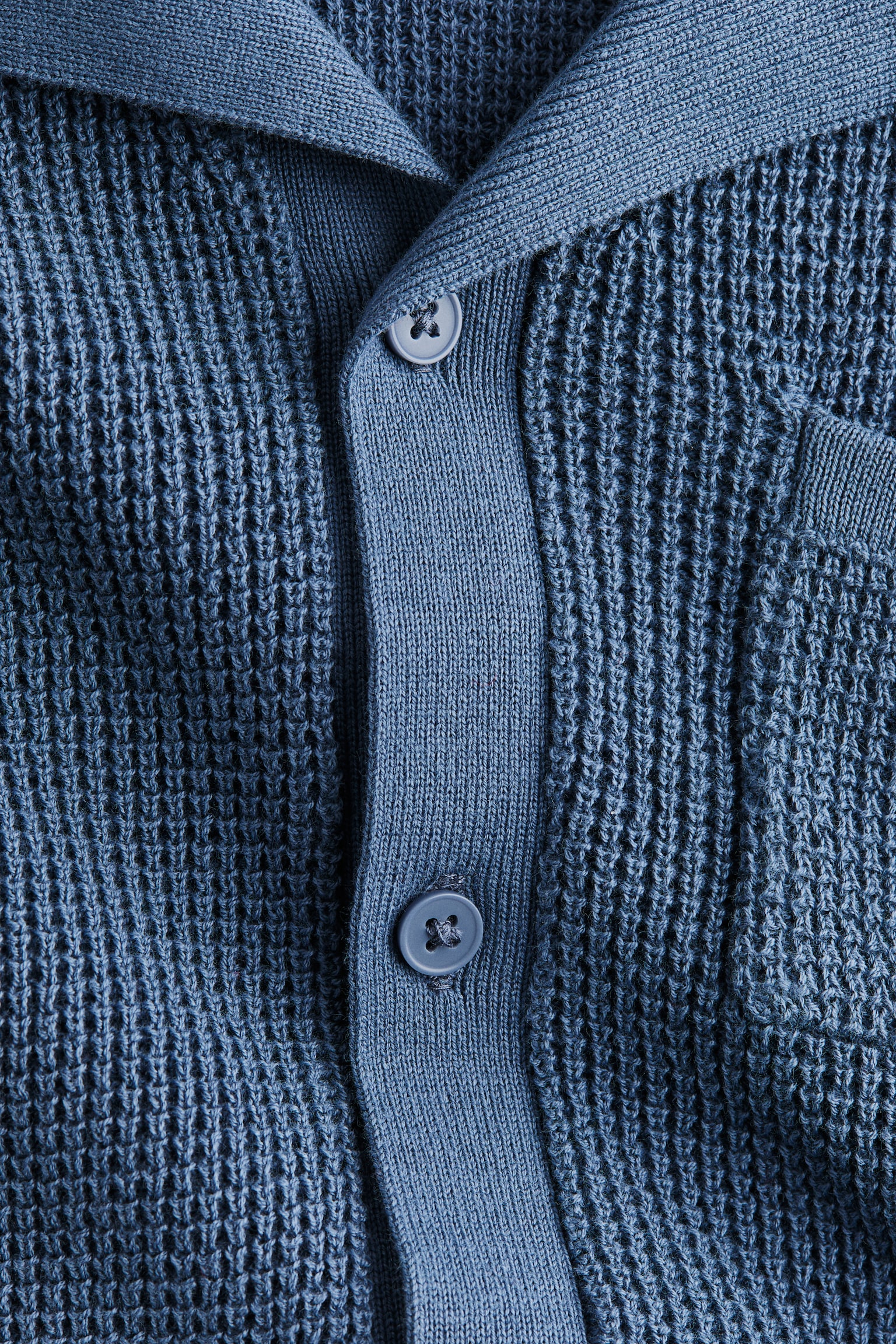Knitted resort shirt - Blue/Red - 2