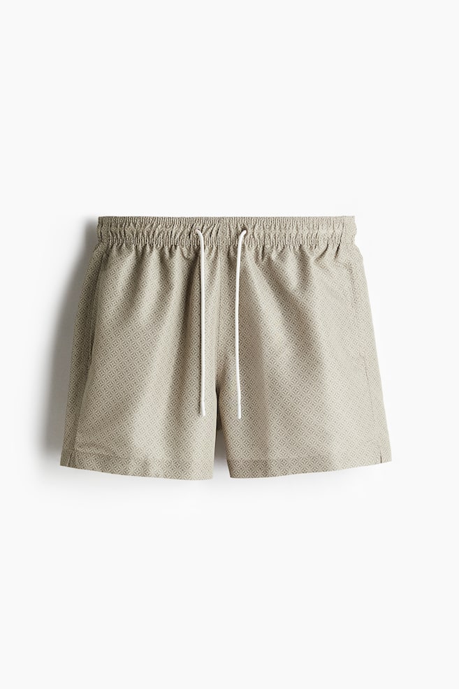Patterned Swim Shorts - Green/patterned - 1