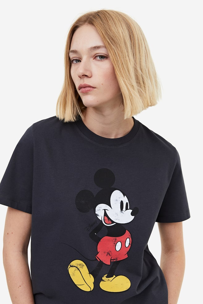 T-shirt with a motif - Dark grey/Mickey Mouse/White/AC/DC/Dark grey/The Rolling Stones/Dark grey/AC/DC/dc/dc/dc/dc/dc/dc - 3